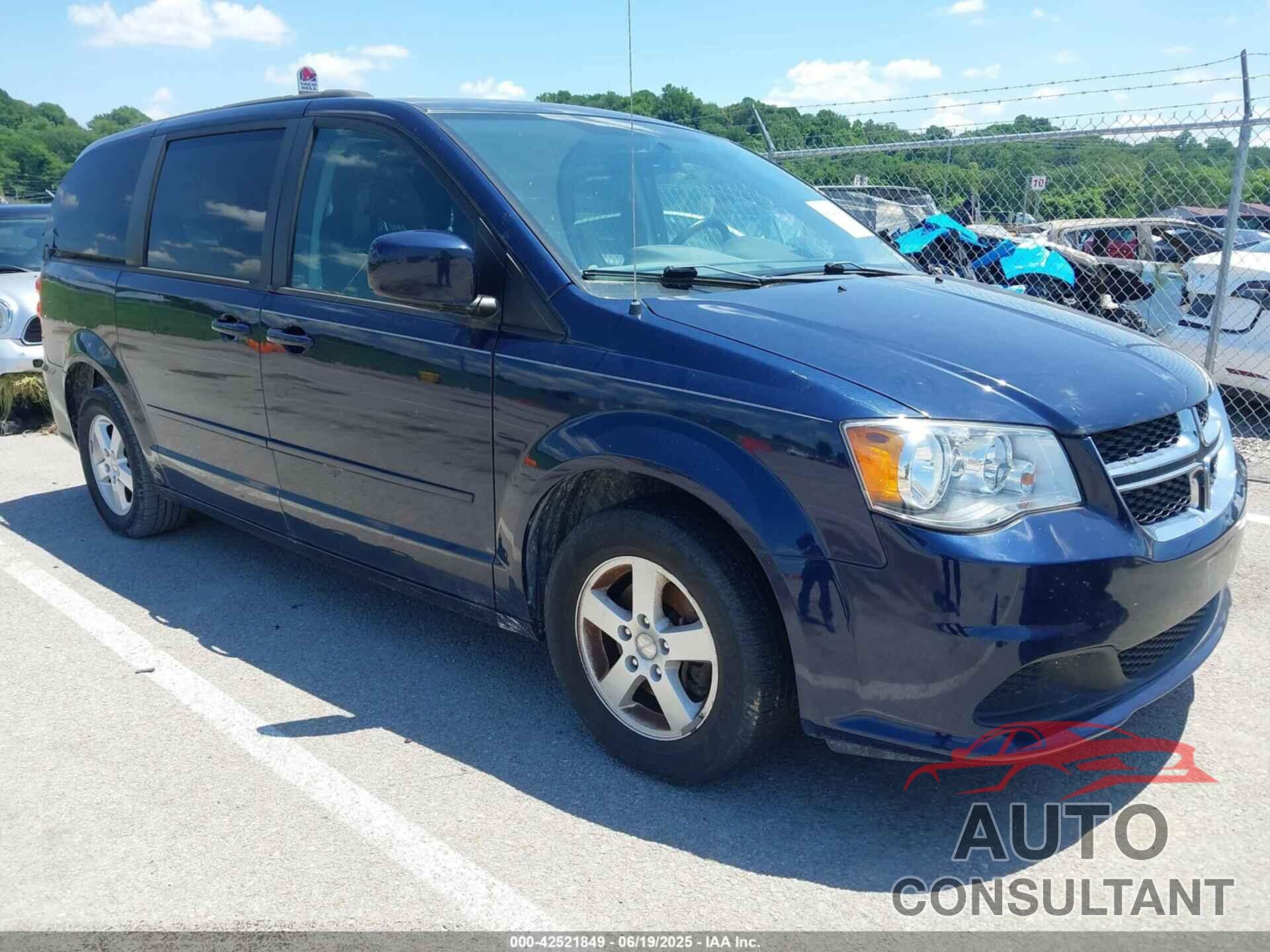 DODGE GRAND CARAVAN 2012 - 2C4RDGCG8CR298868