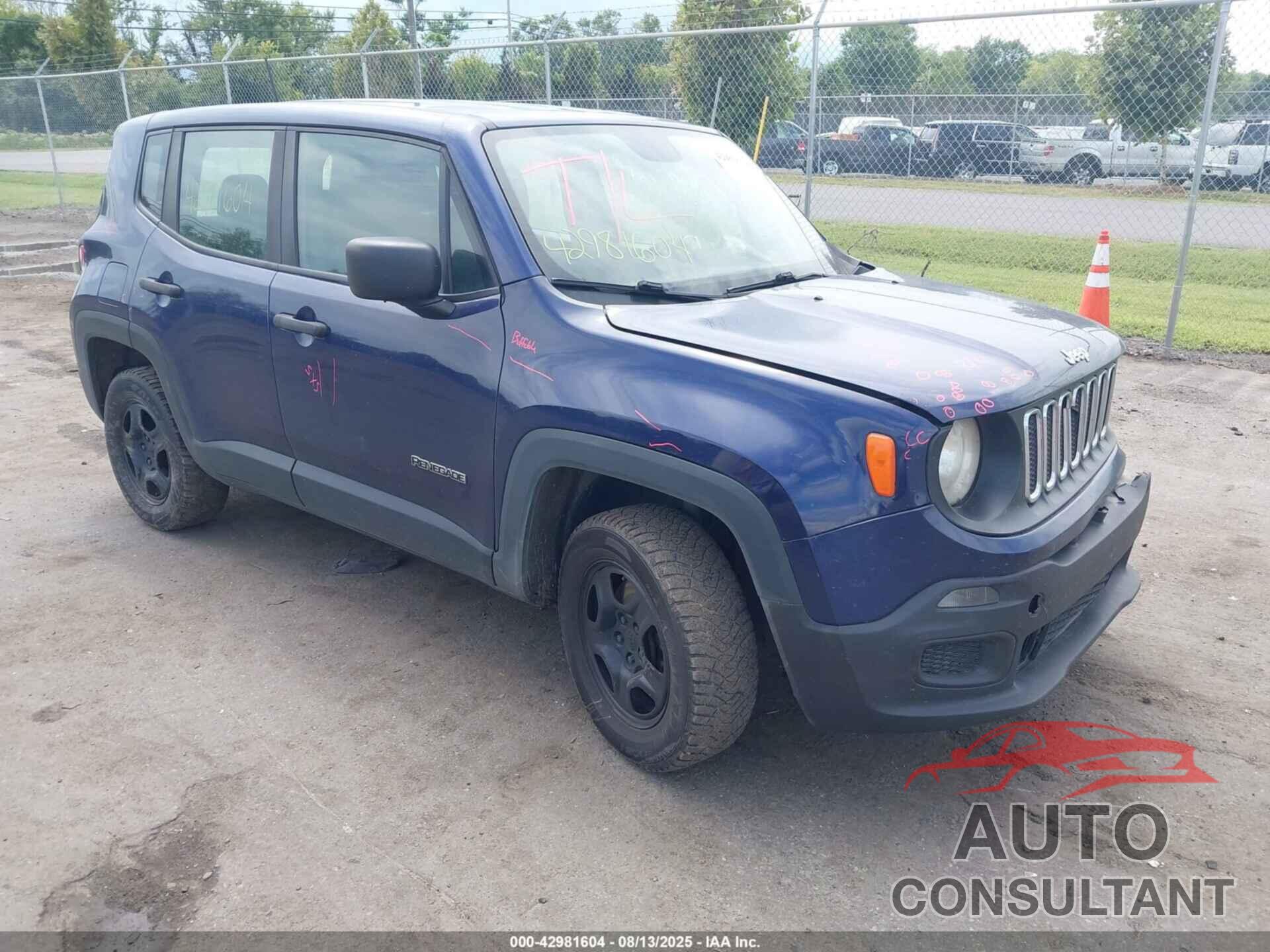 JEEP RENEGADE 2018 - ZACCJBAB6JPJ58342