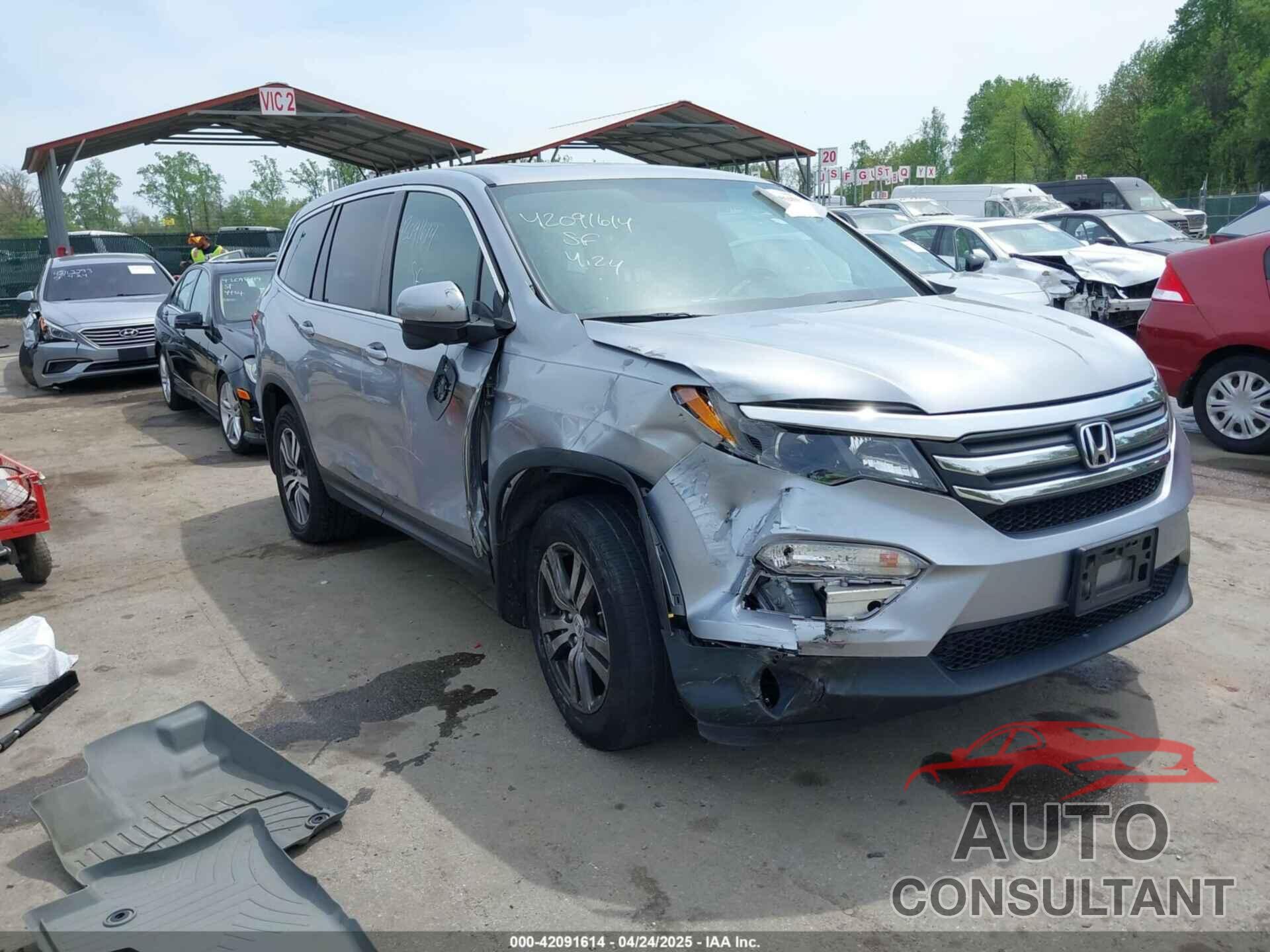 HONDA PILOT 2016 - 5FNYF6H74GB110521