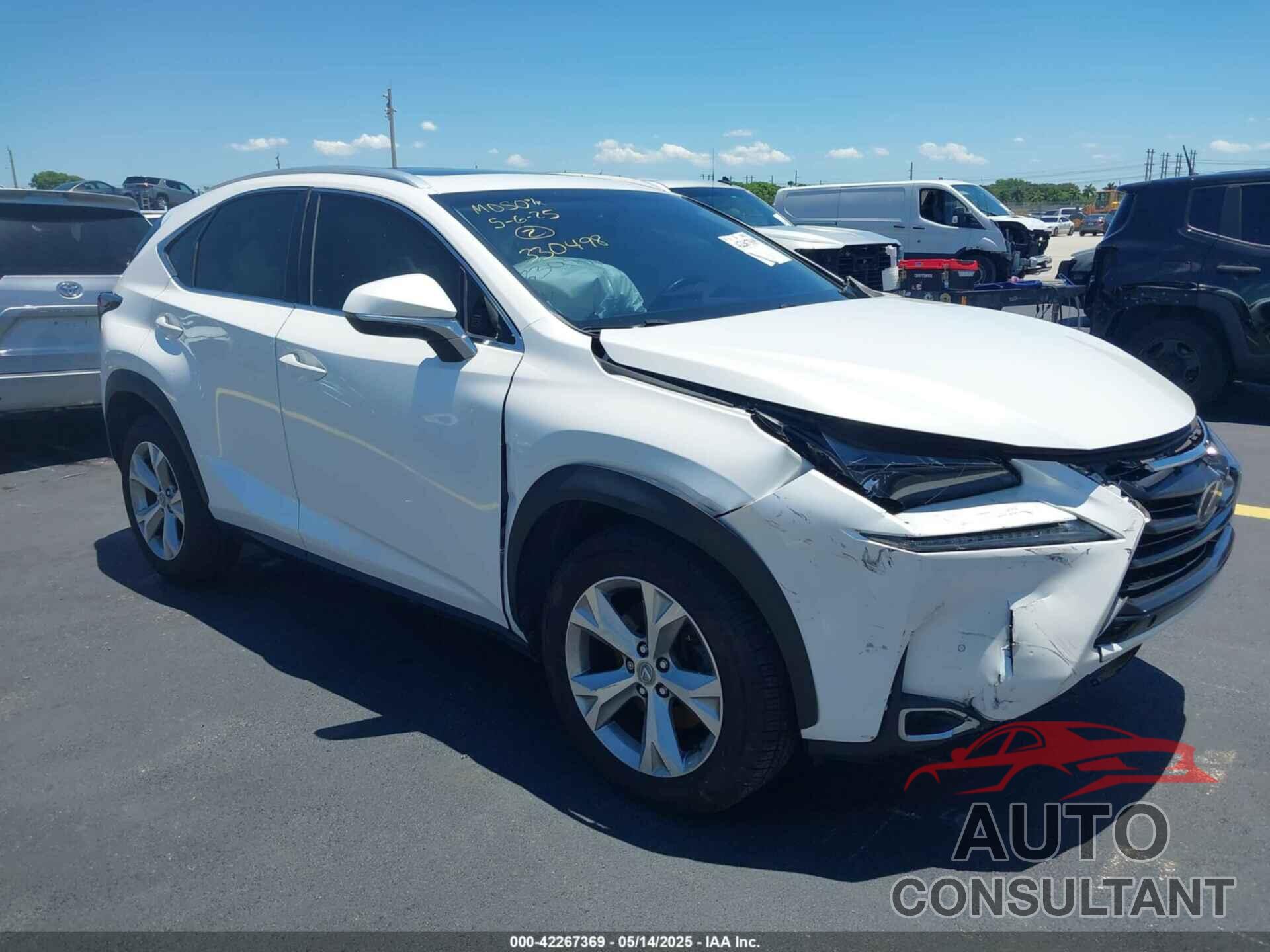 LEXUS NX 200T 2017 - JTJYARBZ7H2081804