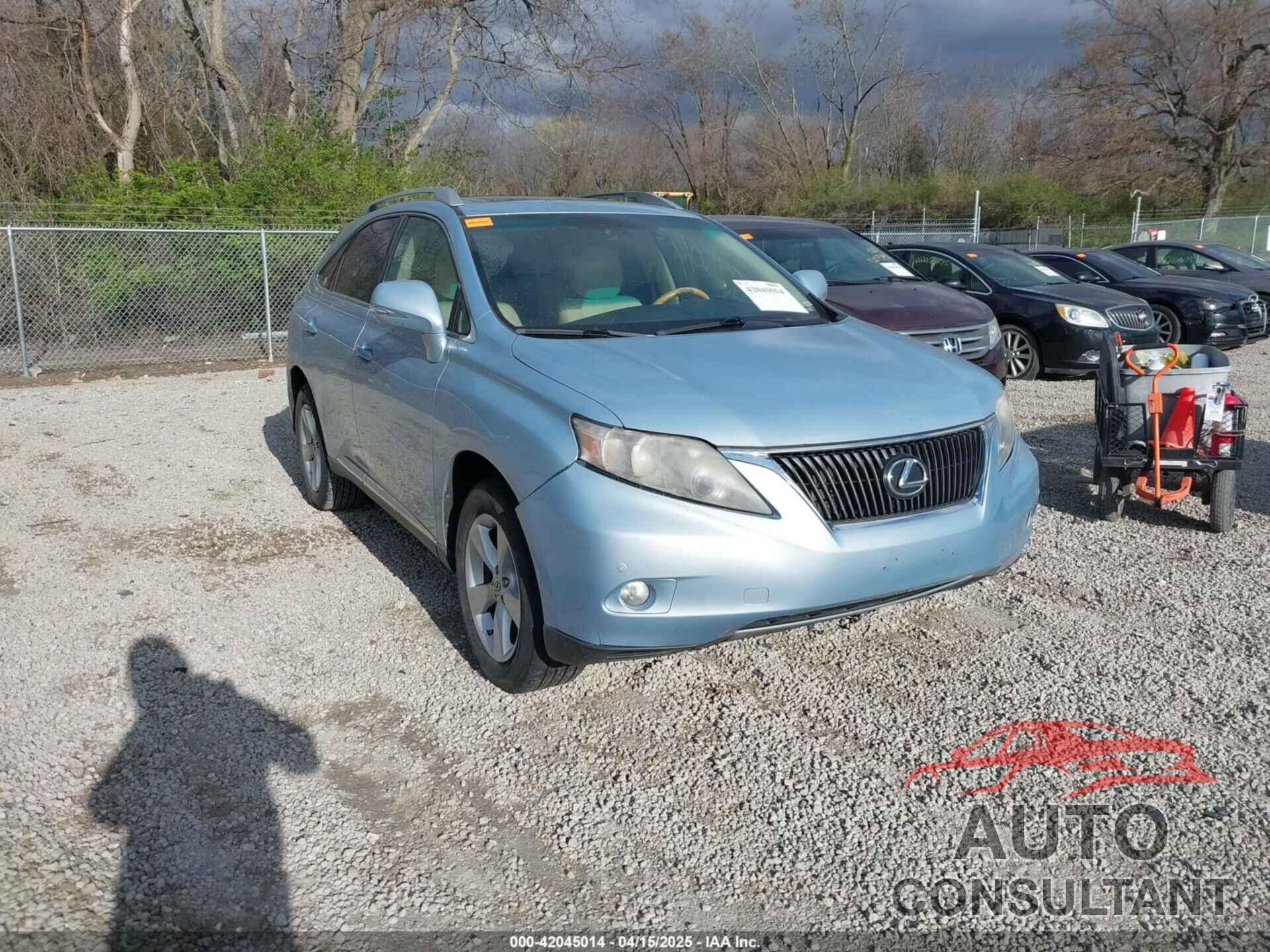 LEXUS RX 350 2010 - 2T2BK1BA0AC023537