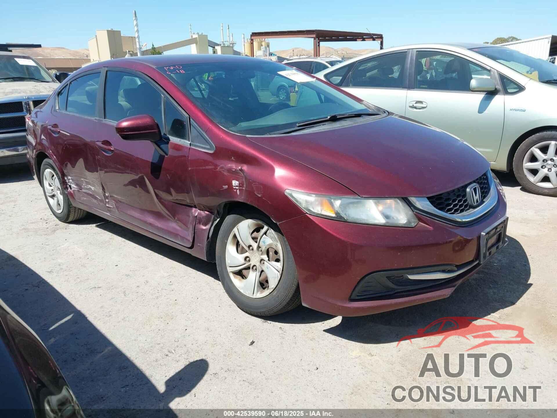 HONDA CIVIC 2015 - 19XFB2F54FE293355