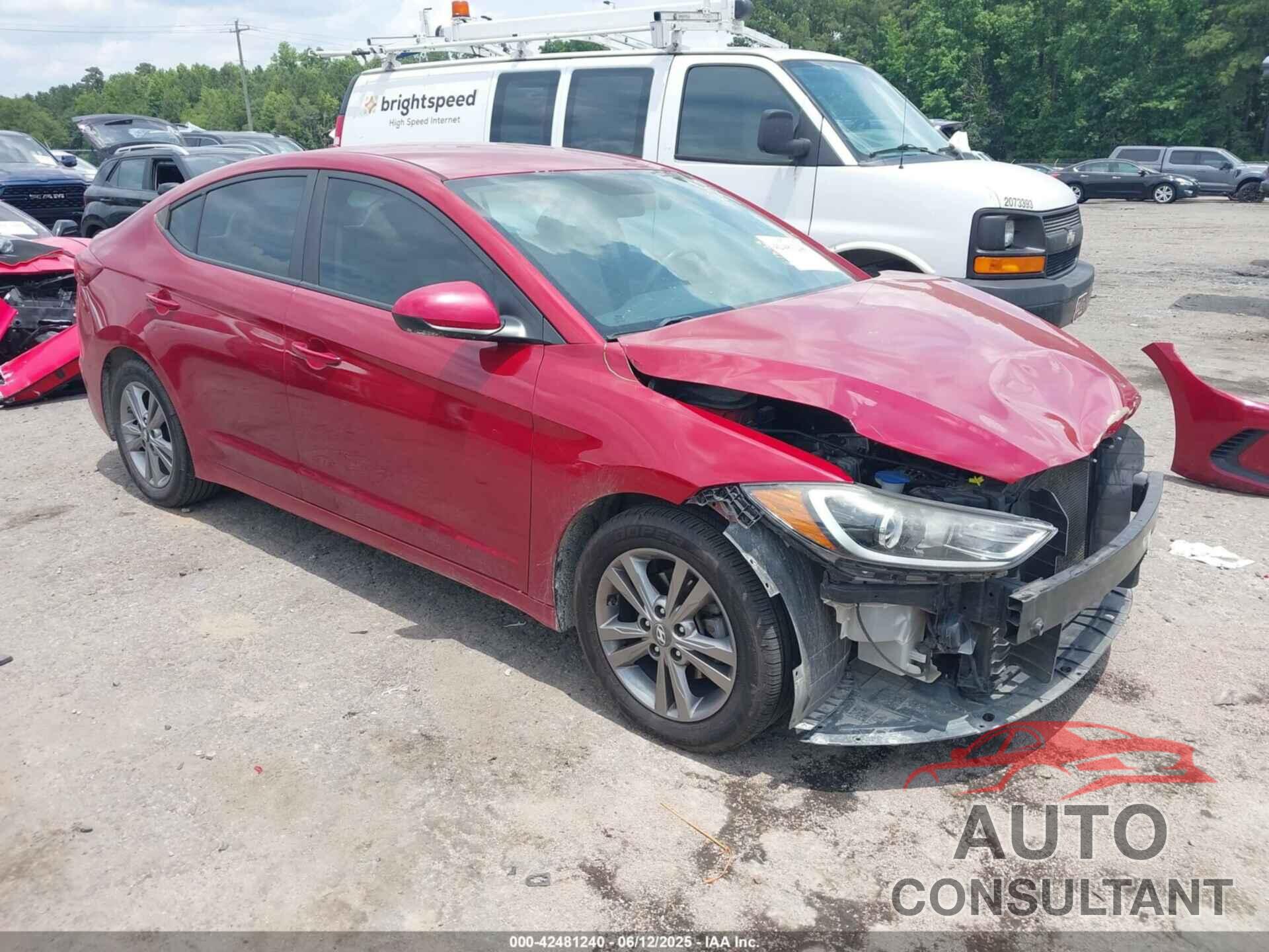 HYUNDAI ELANTRA 2017 - KMHD84LF2HU401499