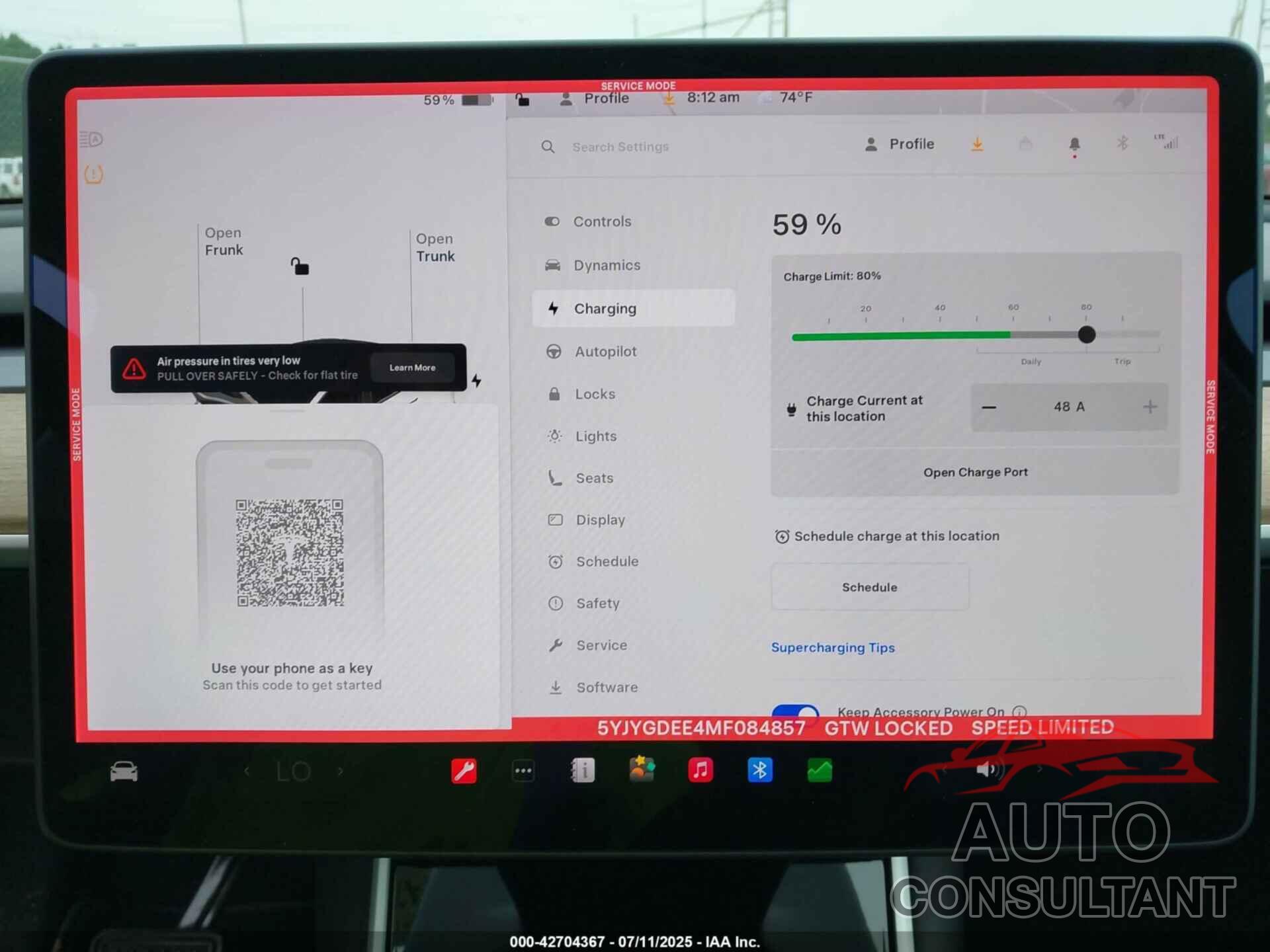 TESLA MODEL Y 2021 - 5YJYGDEE4MF084857