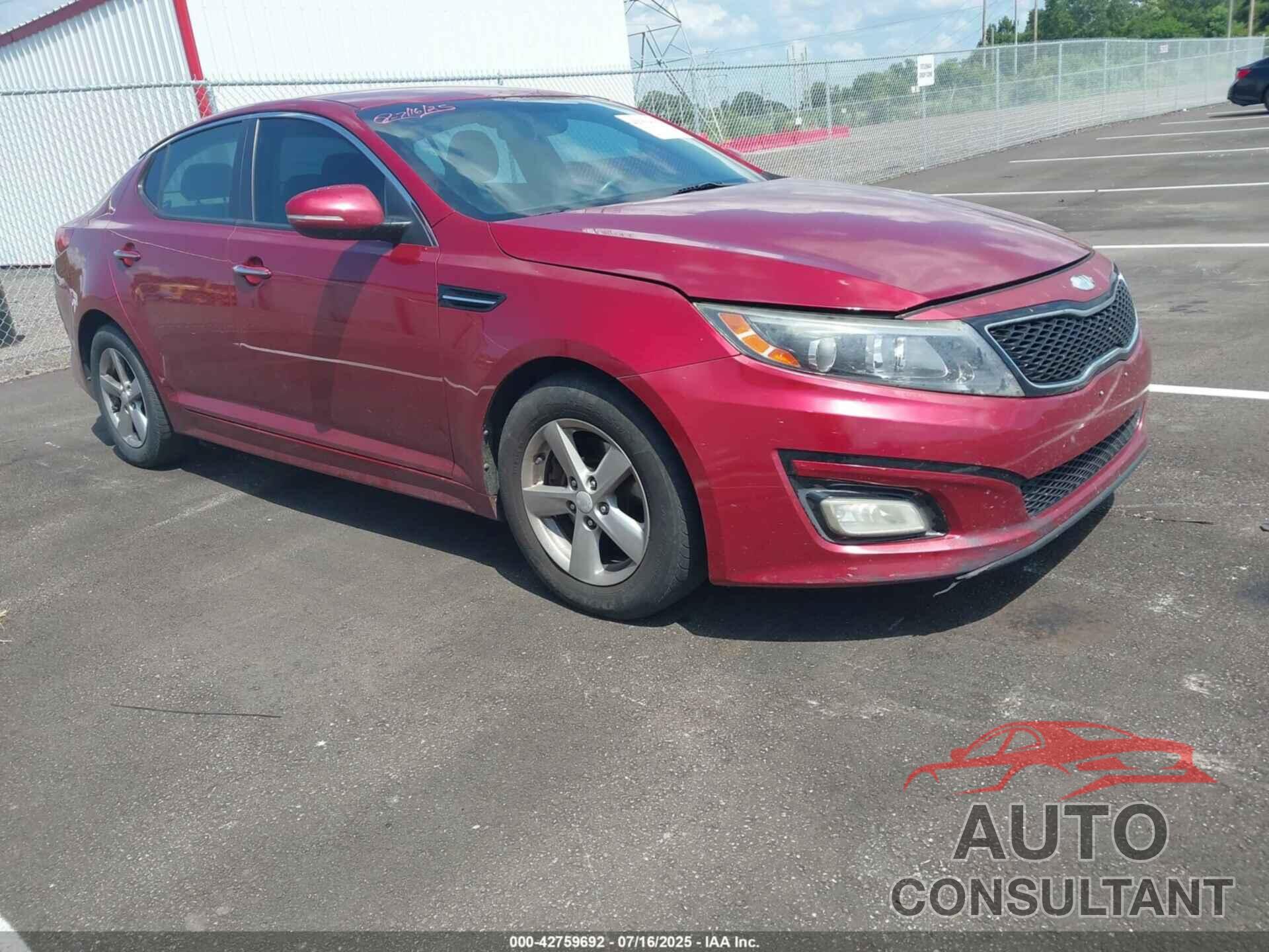 KIA OPTIMA 2014 - 5XXGM4A74EG330073