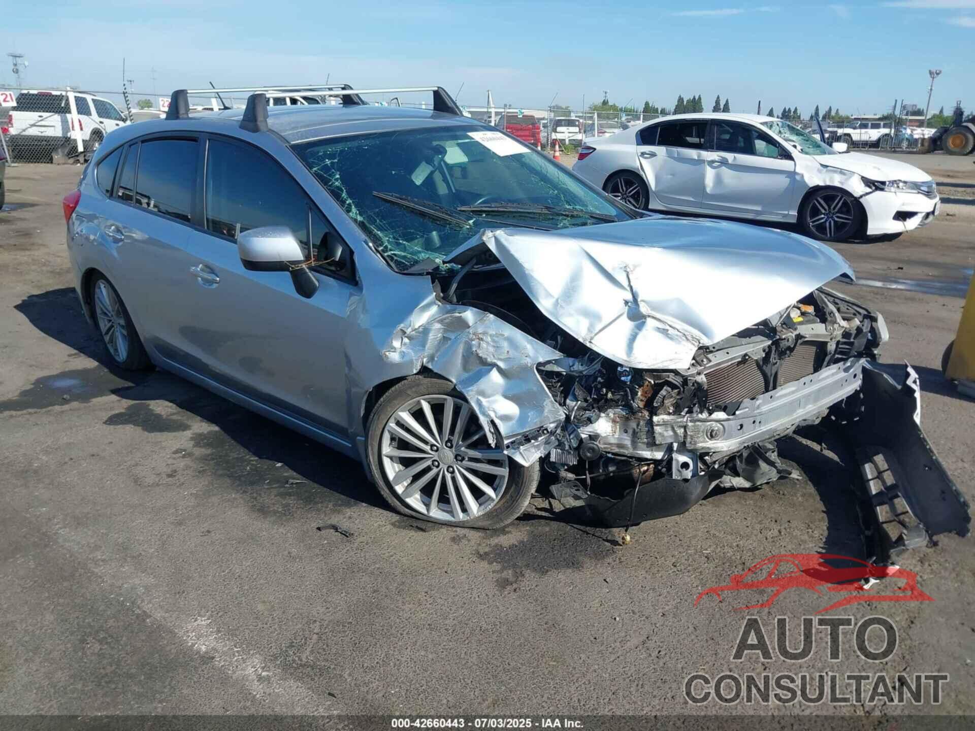 SUBARU IMPREZA 2012 - JF1GPAG69CH217889