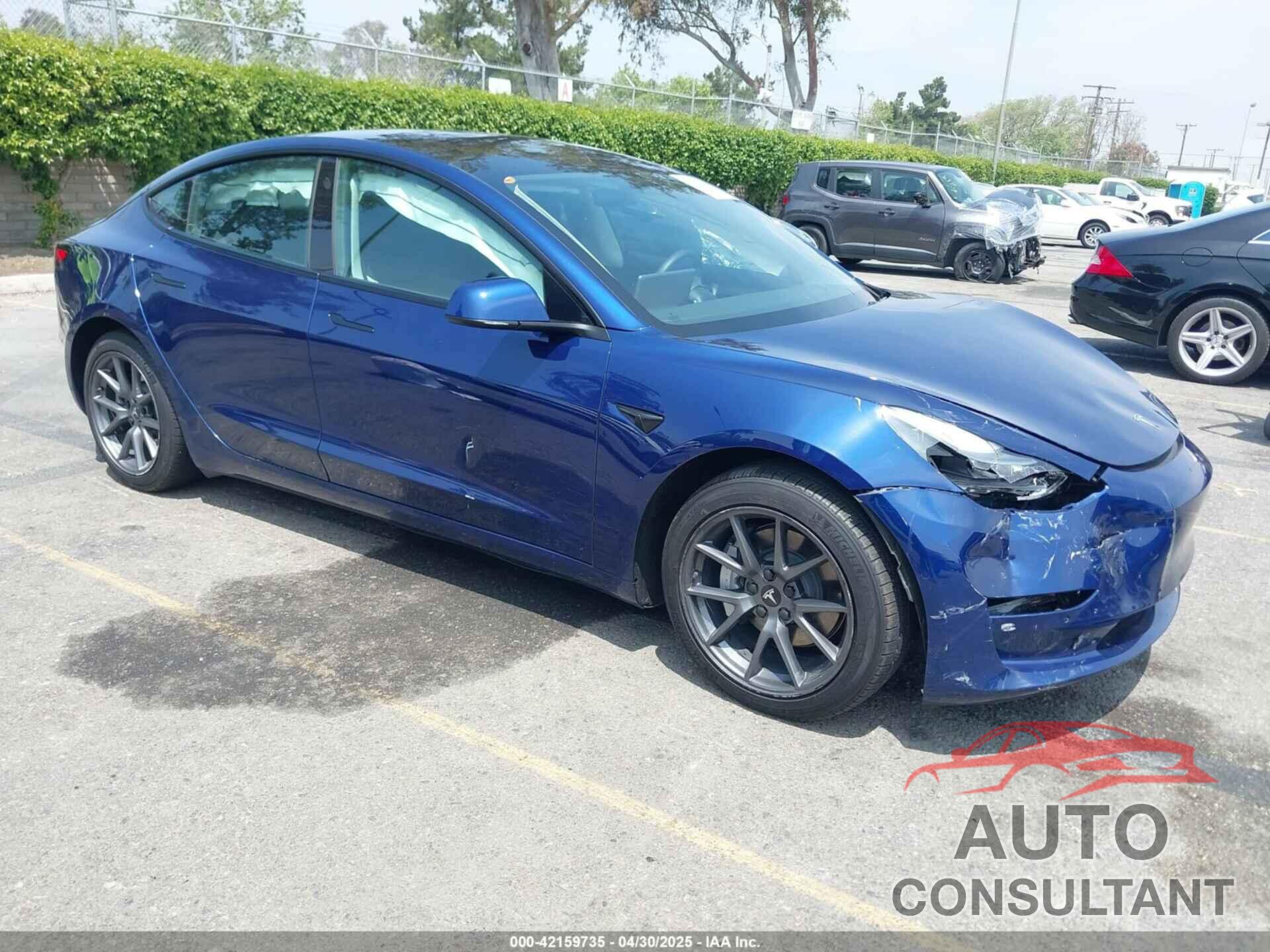 TESLA MODEL 3 2022 - 5YJ3E1EA6NF362512