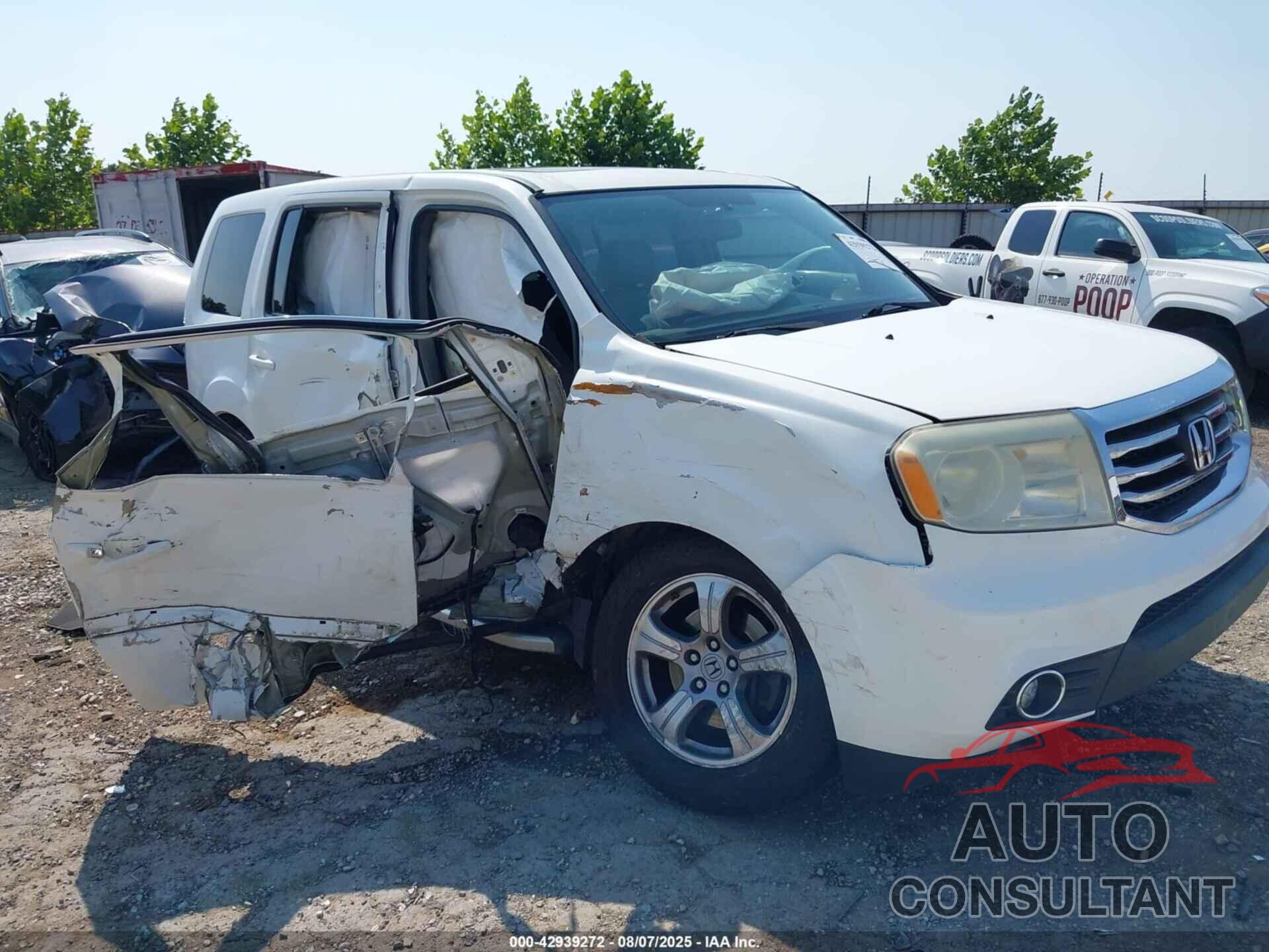 HONDA PILOT 2013 - 5FNYF4H5XDB012446