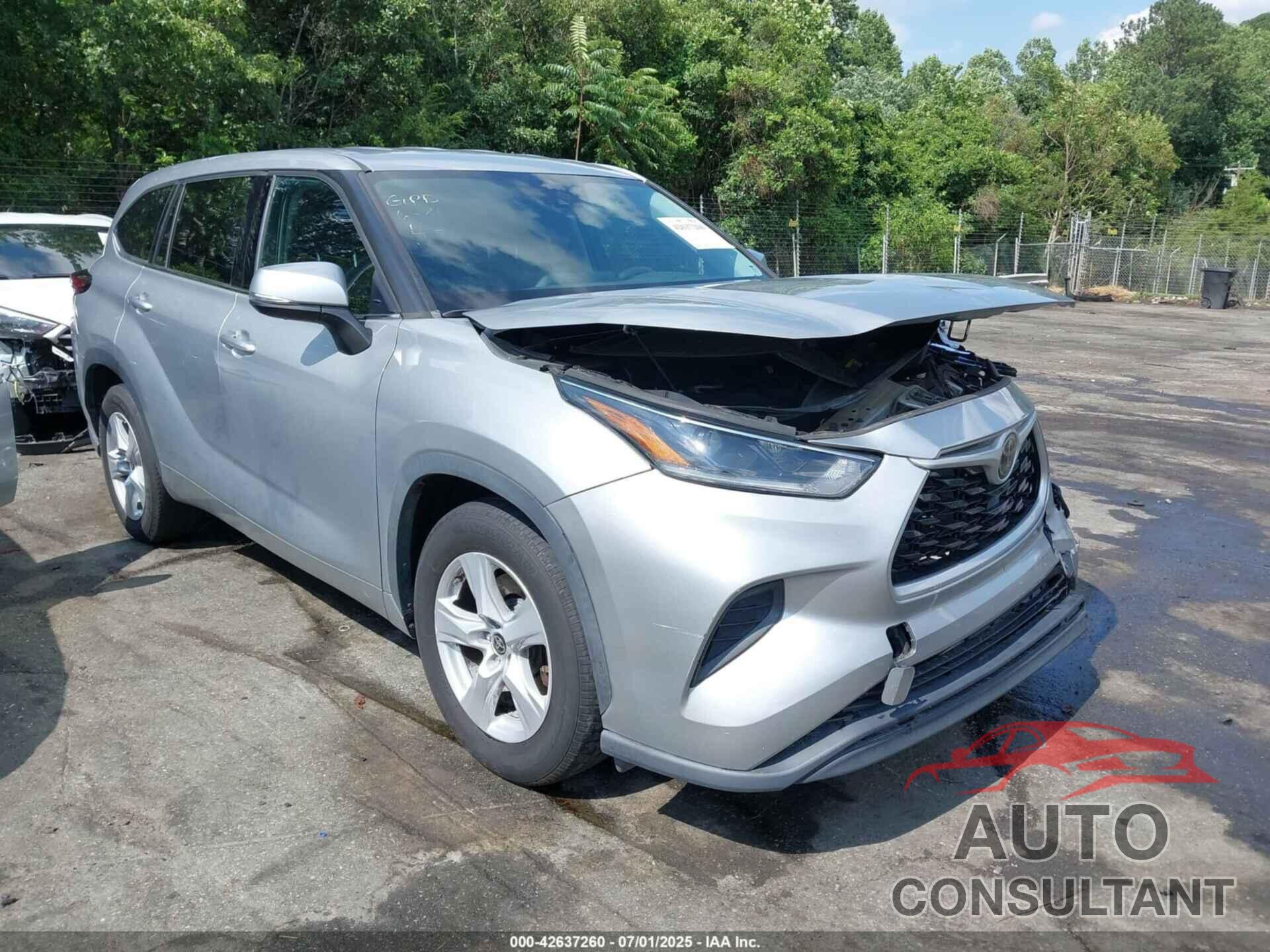 TOYOTA HIGHLANDER 2021 - 5TDCZRAH0MS530113