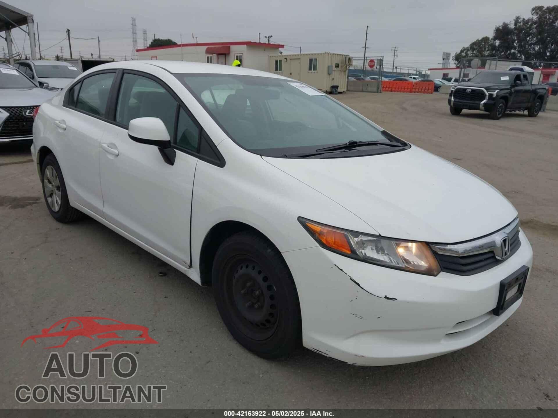 HONDA CIVIC 2012 - 19XFB2F50CE360111