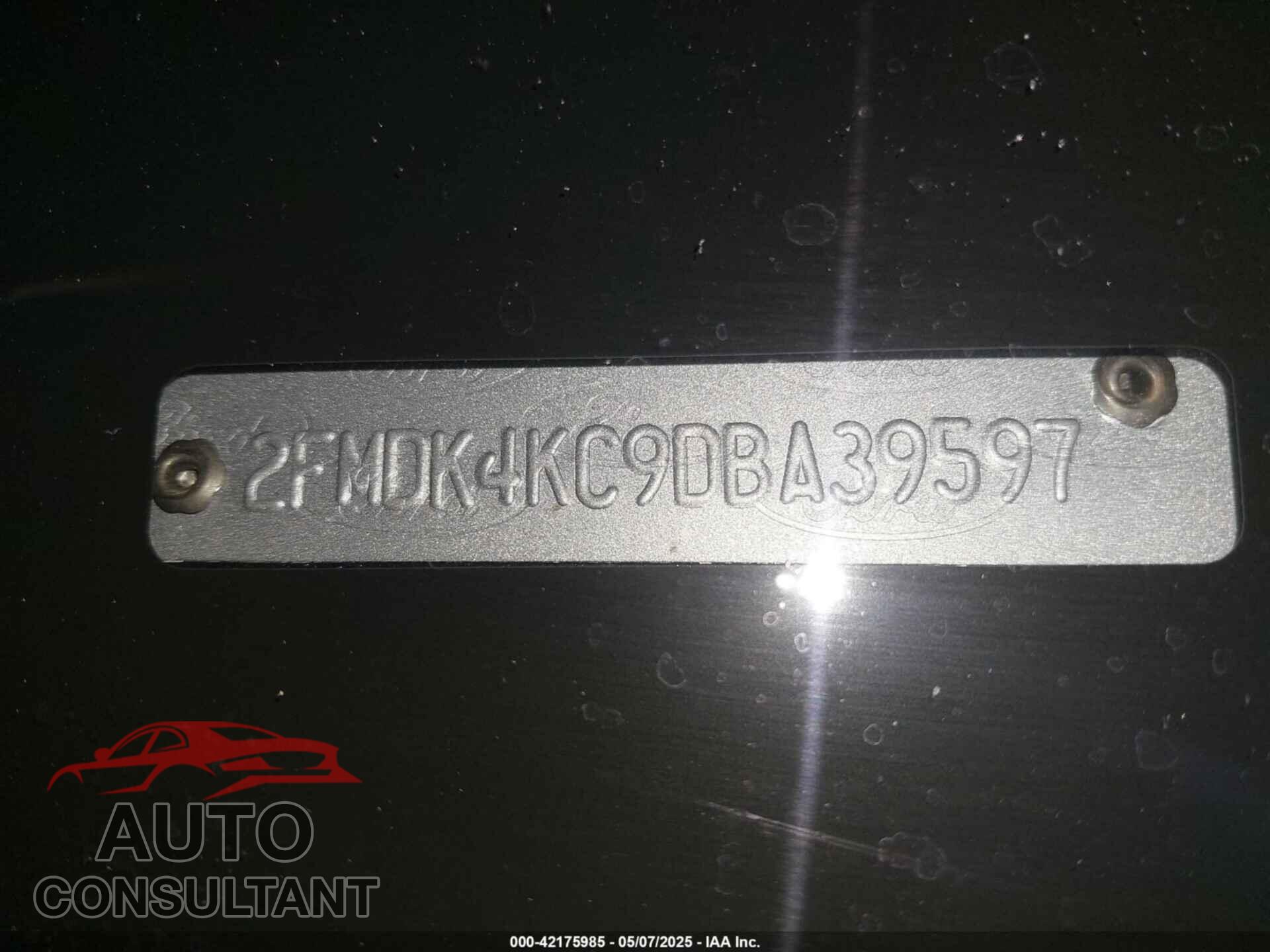 FORD EDGE 2013 - 2FMDK4KC9DBA39597