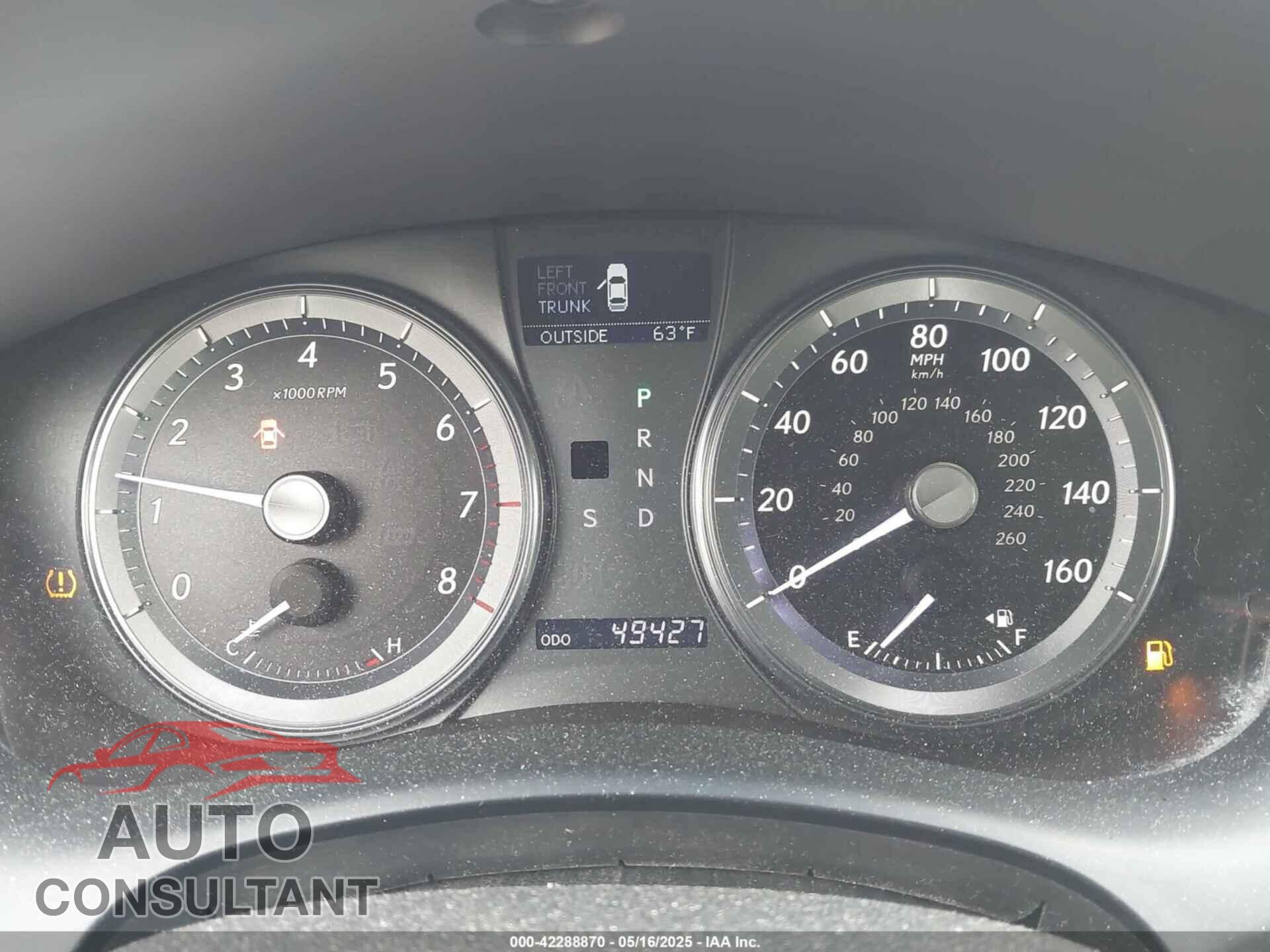 LEXUS ES 350 2012 - JTHBK1EG3C2486258