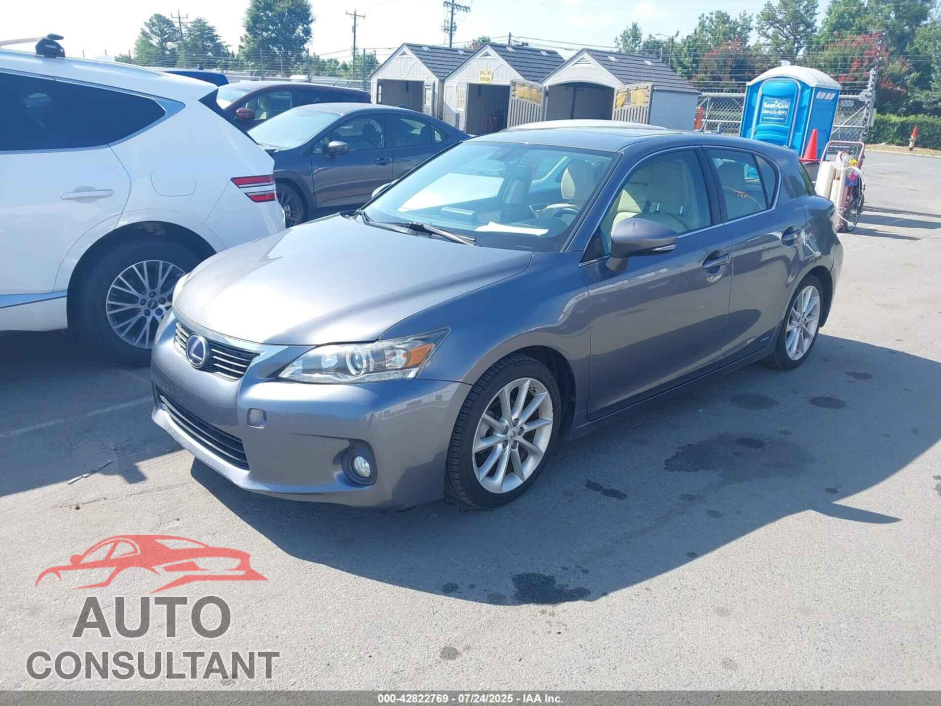 LEXUS CT 200H 2013 - JTHKD5BH6D2158249