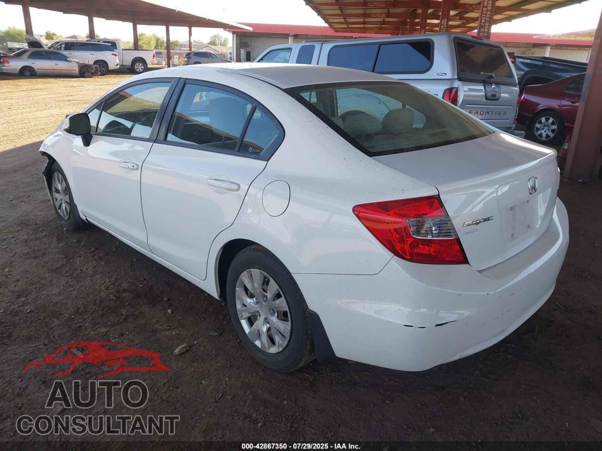 HONDA CIVIC 2012 - 19XFB2F54CE094253
