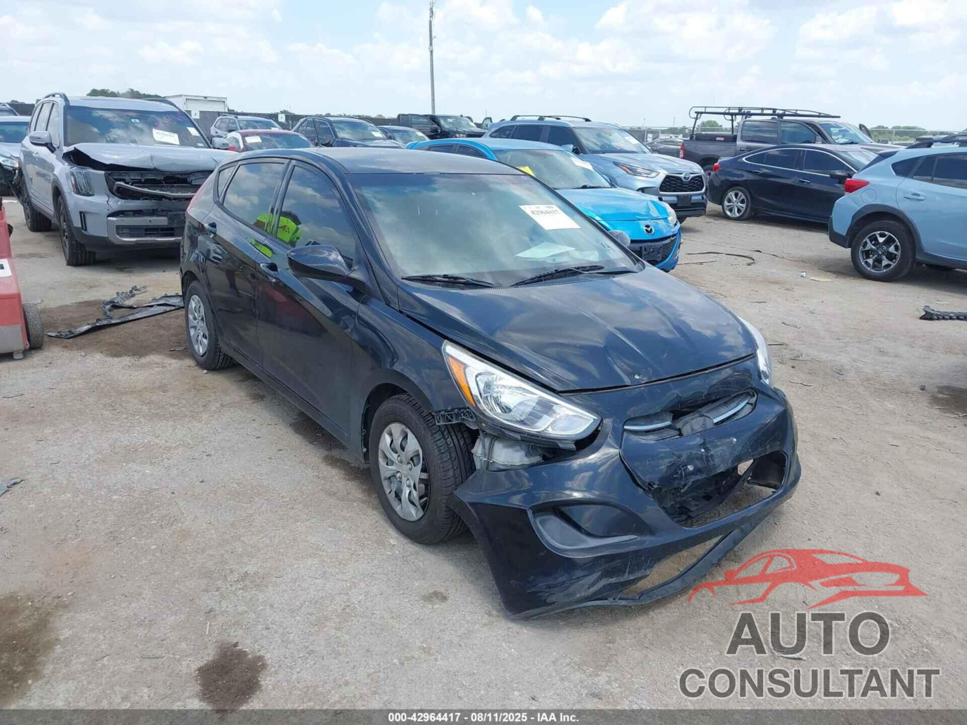 HYUNDAI ACCENT 2017 - KMHCT5AE6HU329426