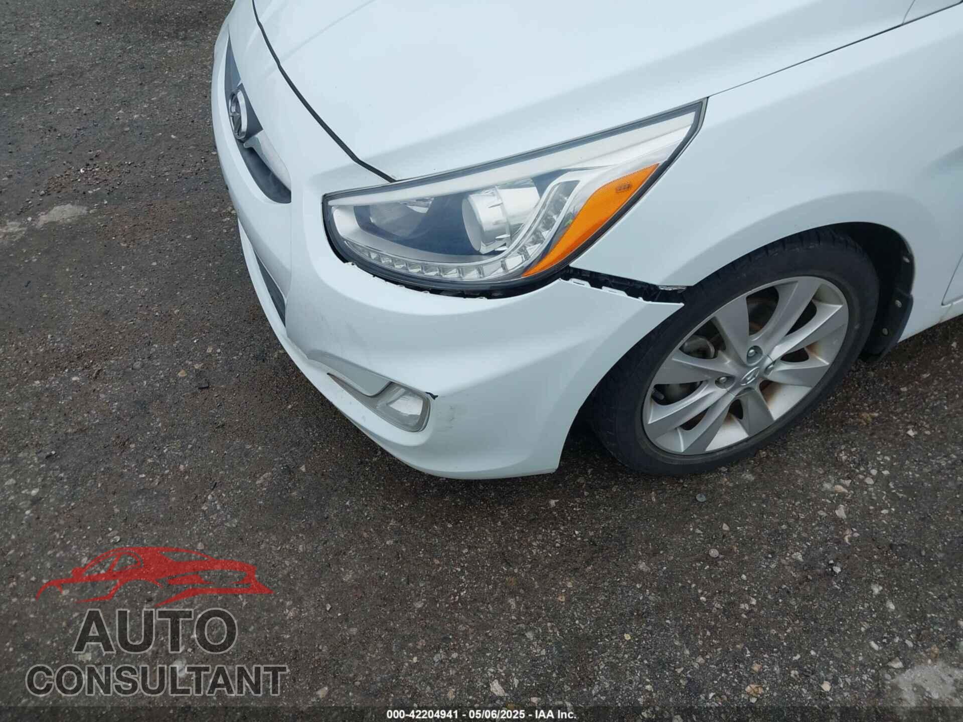 HYUNDAI ACCENT 2014 - KMHCU5AE3EU163889