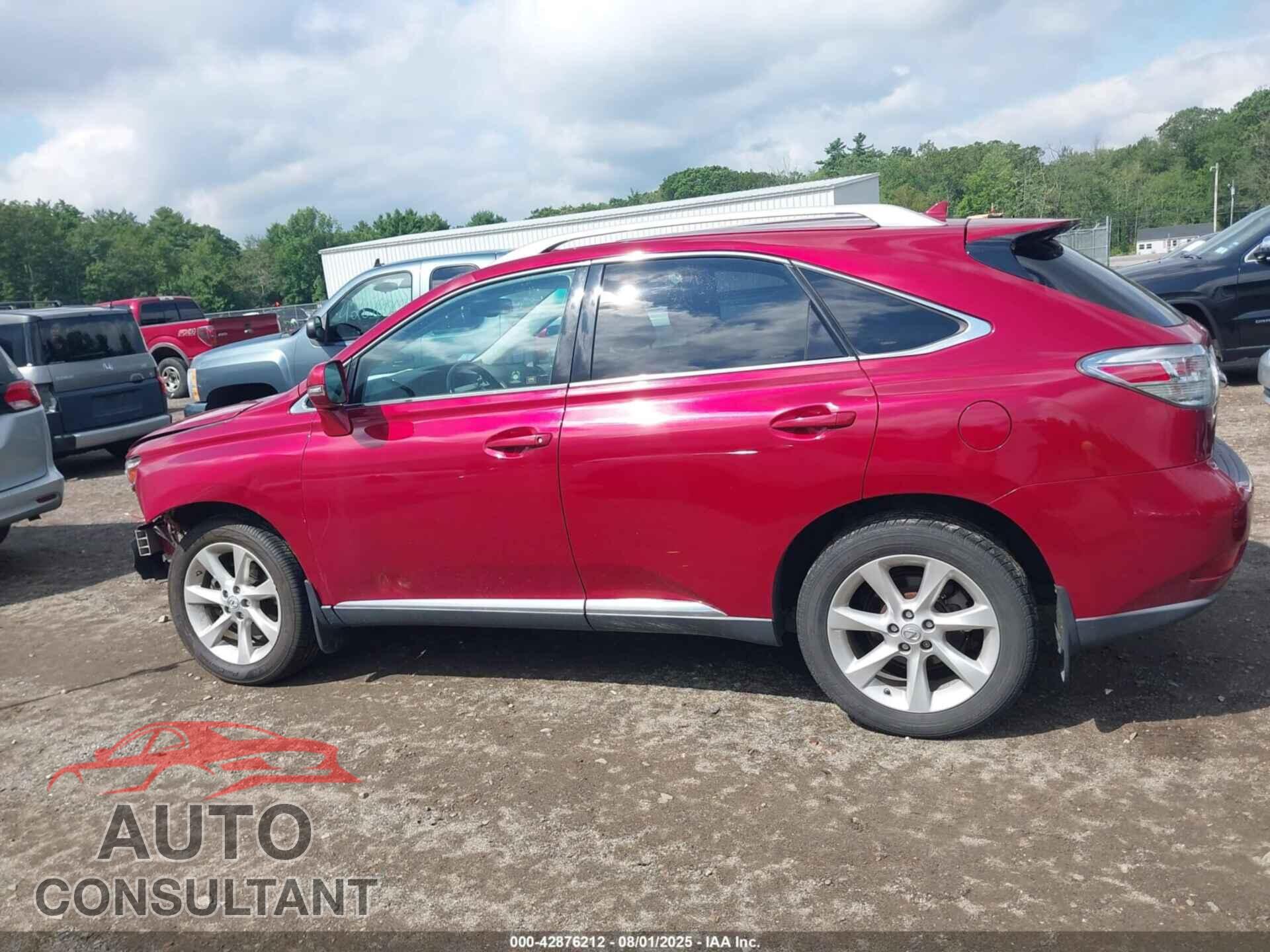 LEXUS RX 350 2011 - 2T2BK1BA6BC091925