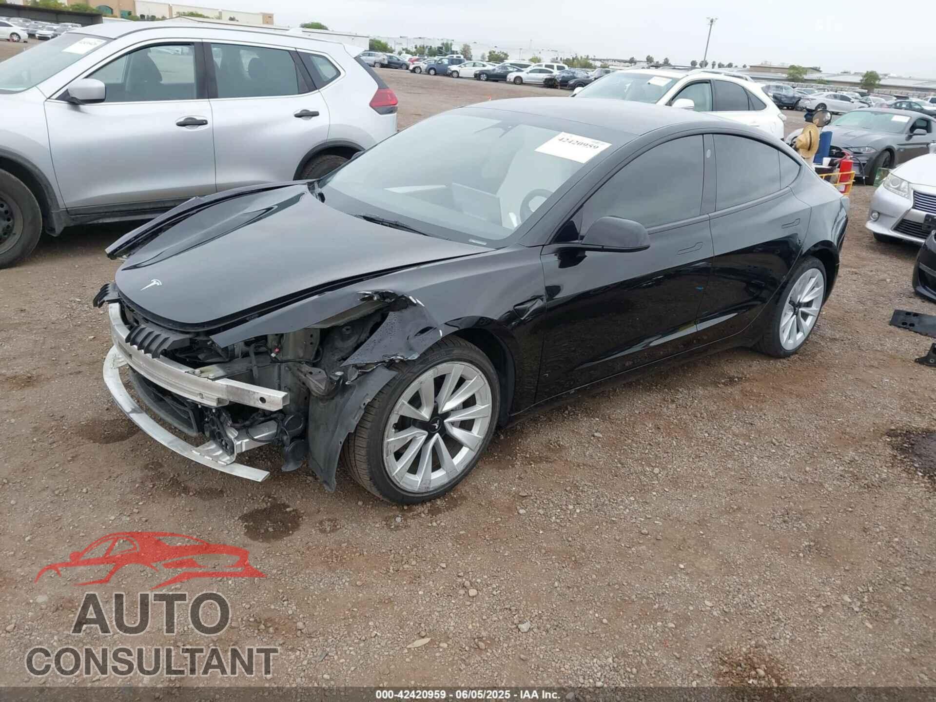 TESLA MODEL 3 2022 - 5YJ3E1EBXNF202917