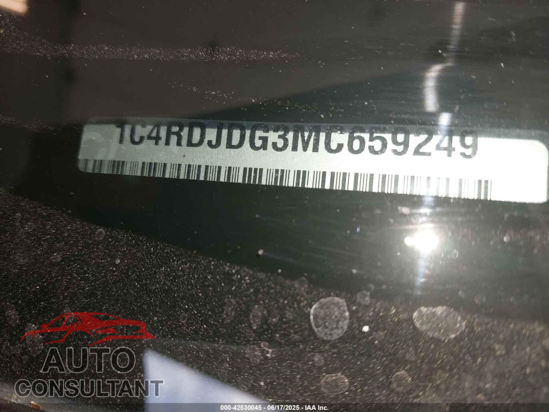 DODGE DURANGO 2021 - 1C4RDJDG3MC659249