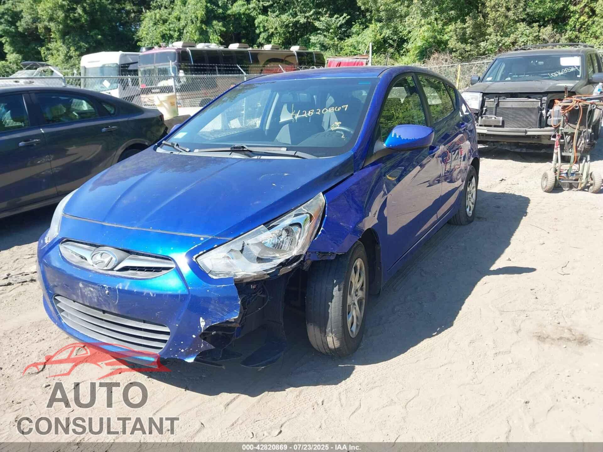 HYUNDAI ACCENT 2013 - KMHCT5AE0DU082236