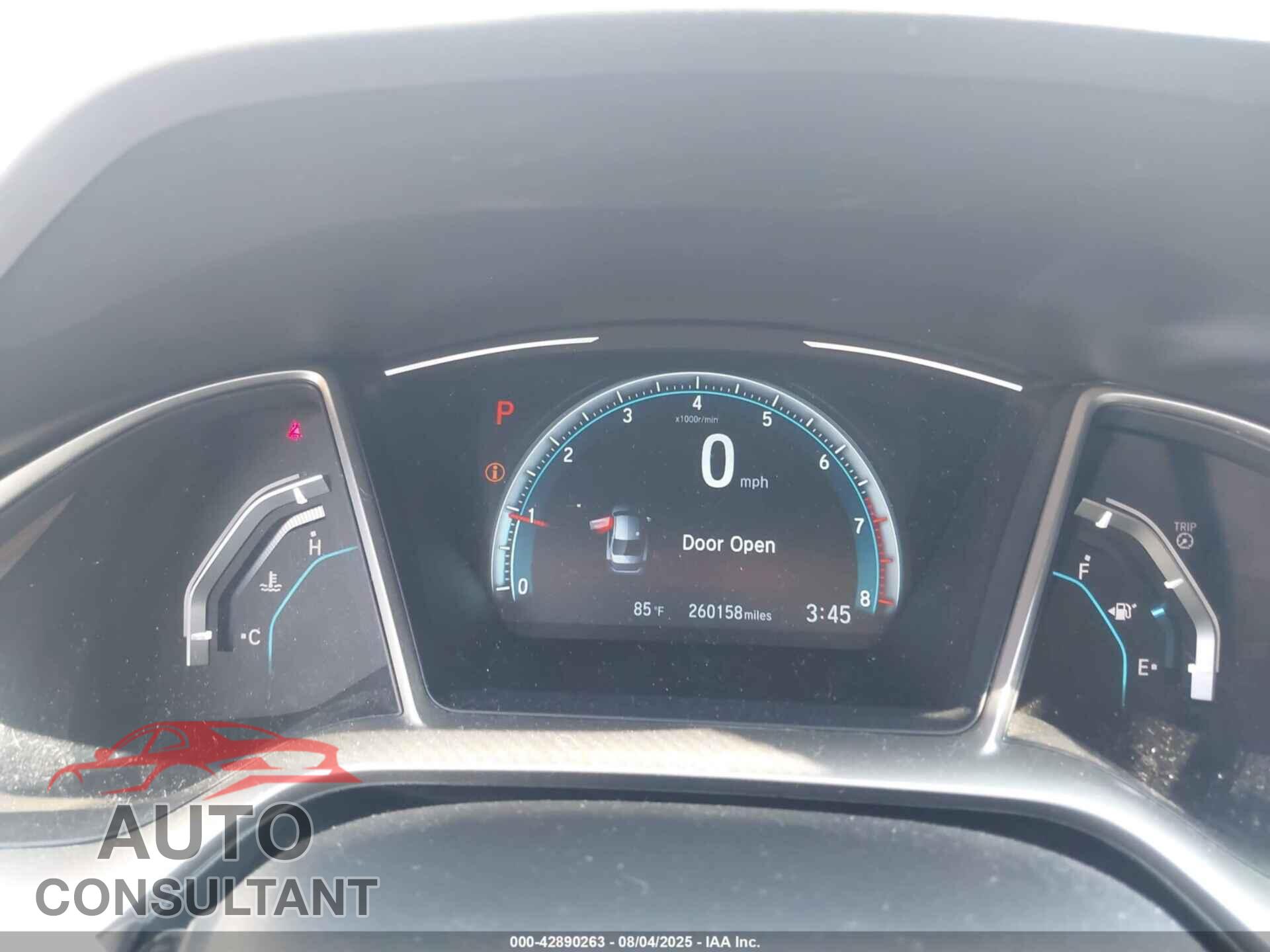 HONDA CIVIC 2017 - 19XFC2F71HE204584