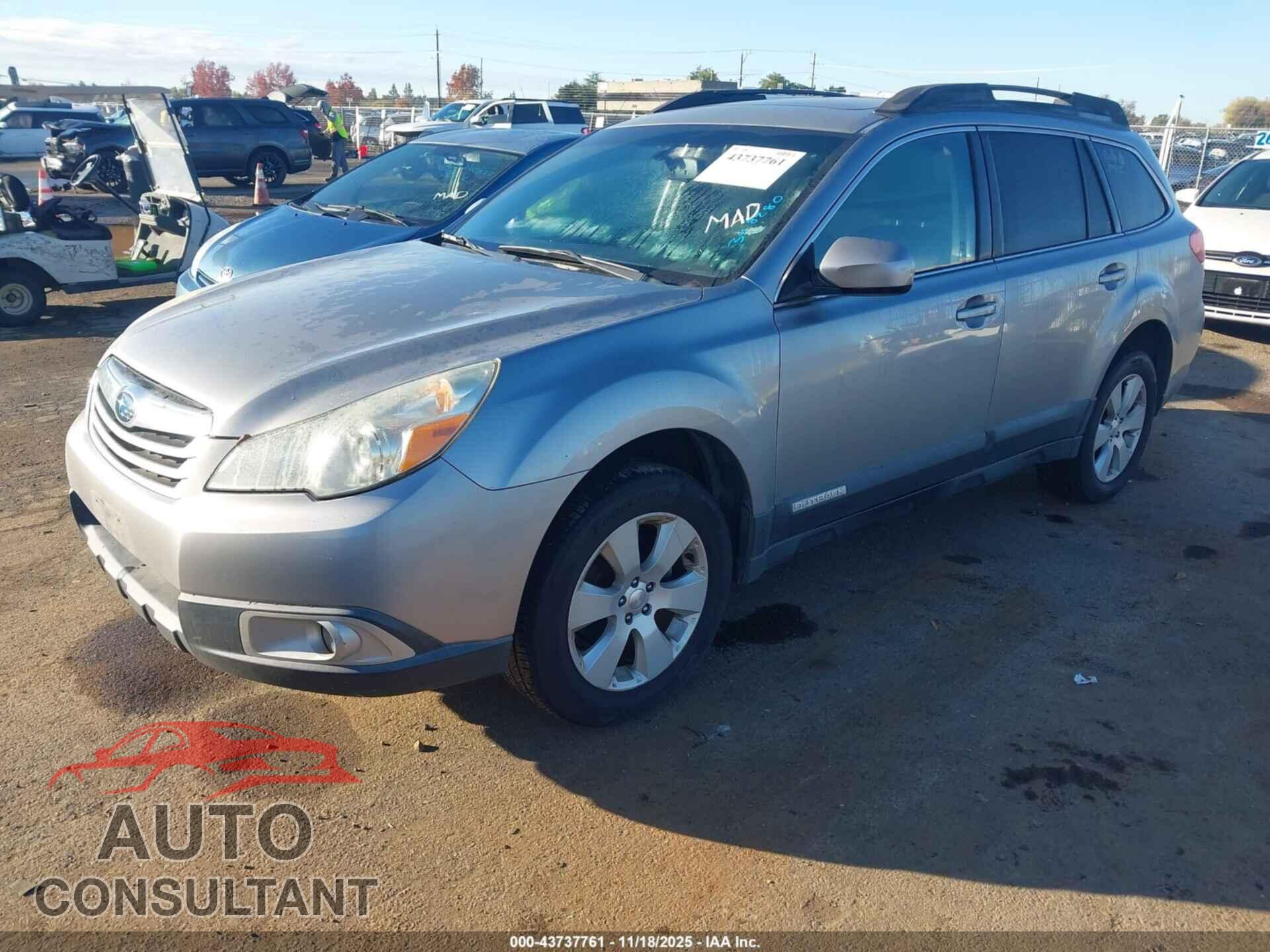 SUBARU OUTBACK 2011 - 4S4BRBGC3B3398280