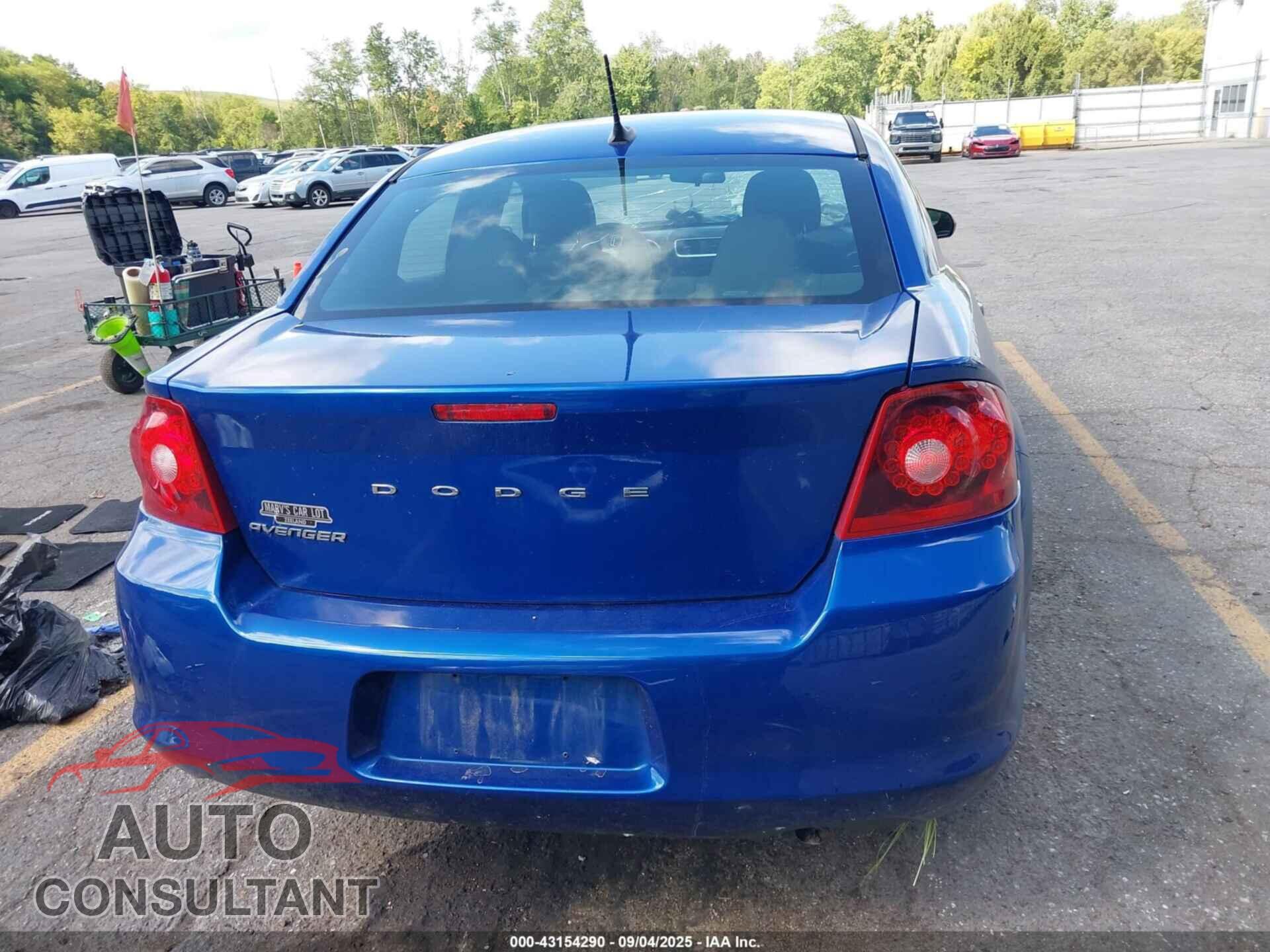 DODGE AVENGER 2013 - 1C3CDZAB7DN725050