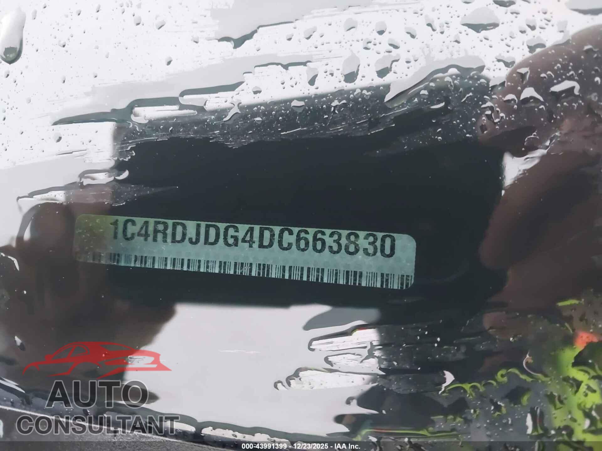 DODGE DURANGO 2013 - 1C4RDJDG4DC663830