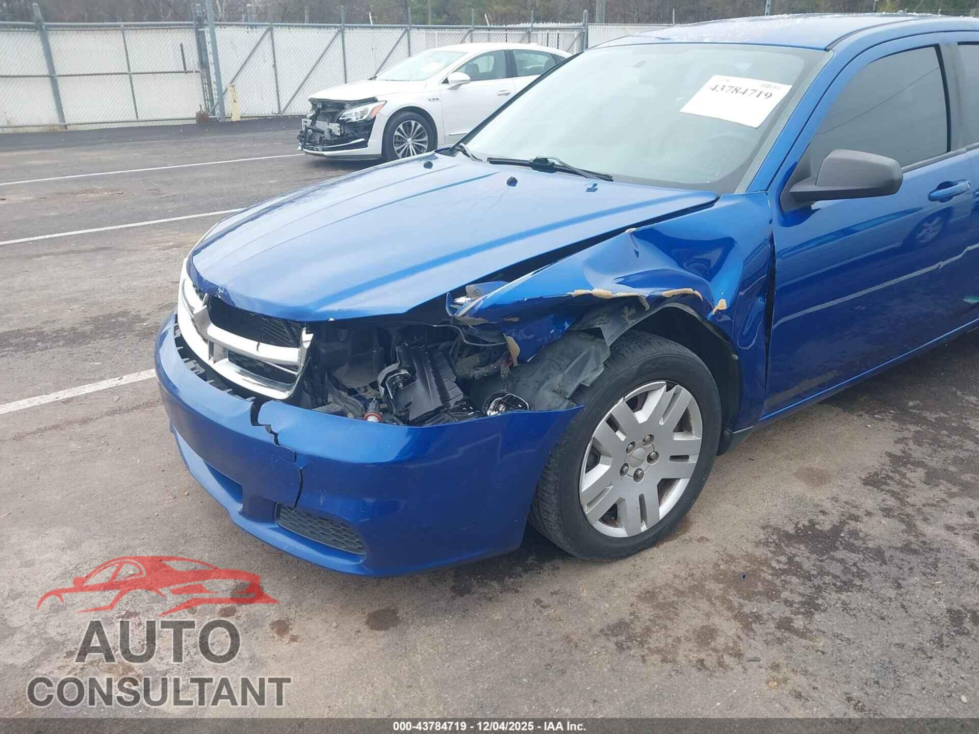 DODGE AVENGER 2013 - 1C3CDZAG1DN771842