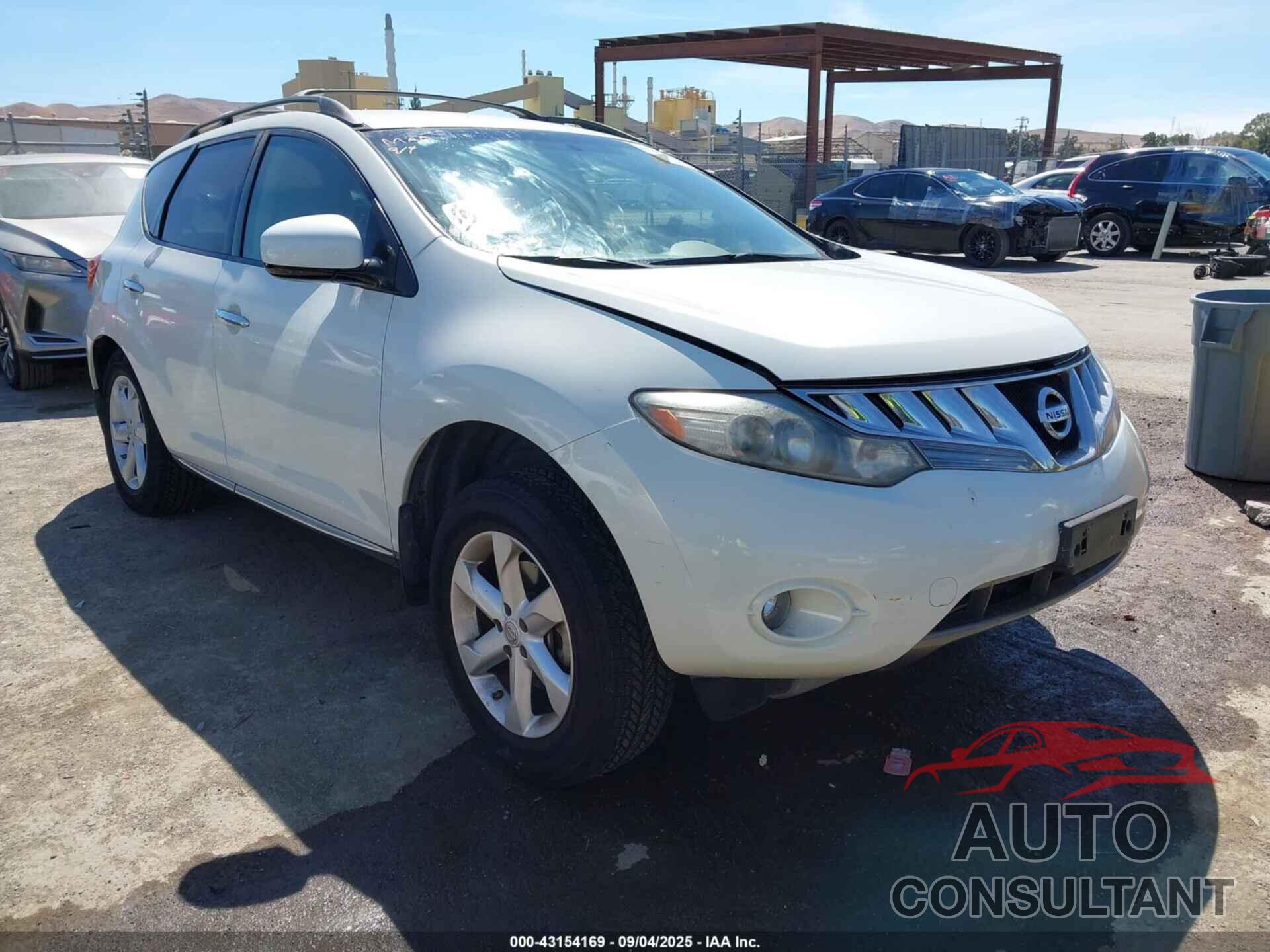 NISSAN MURANO 2010 - JN8AZ1MU2AW008116