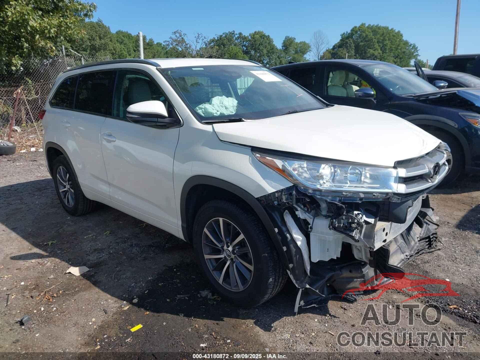 TOYOTA HIGHLANDER 2017 - 5TDKZRFHXHS518383
