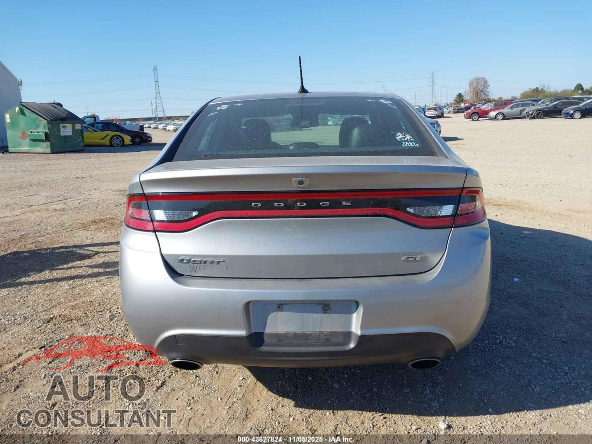 DODGE DART 2015 - 1C3CDFEB0FD224583