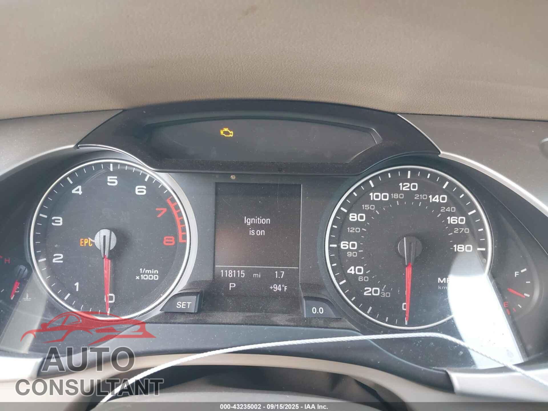 AUDI A4 2012 - WAUFFAFL1CA120563