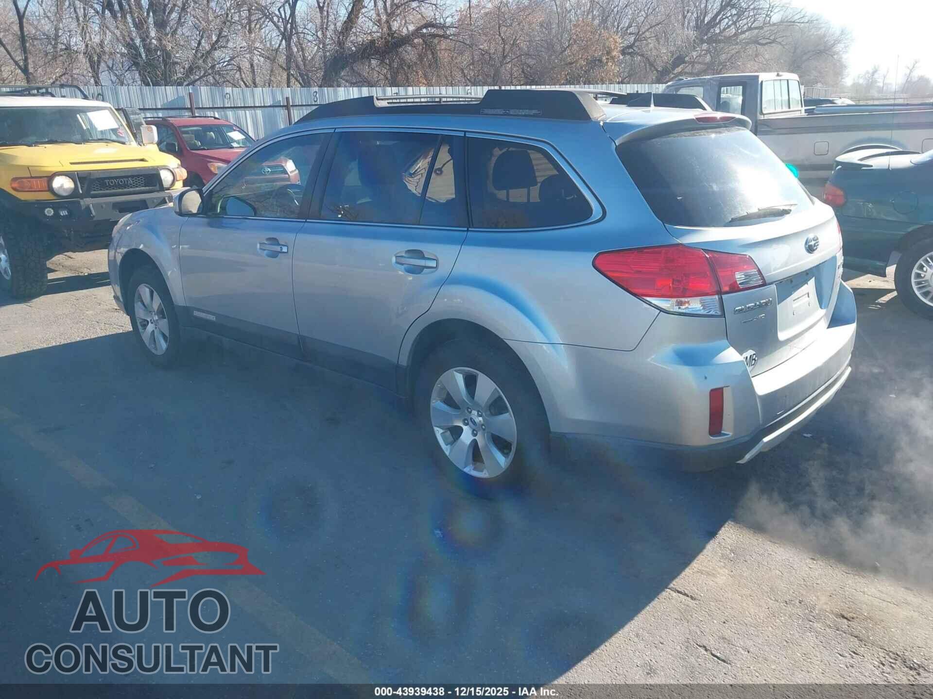 SUBARU OUTBACK 2012 - 4S4BRDLC2C2242207