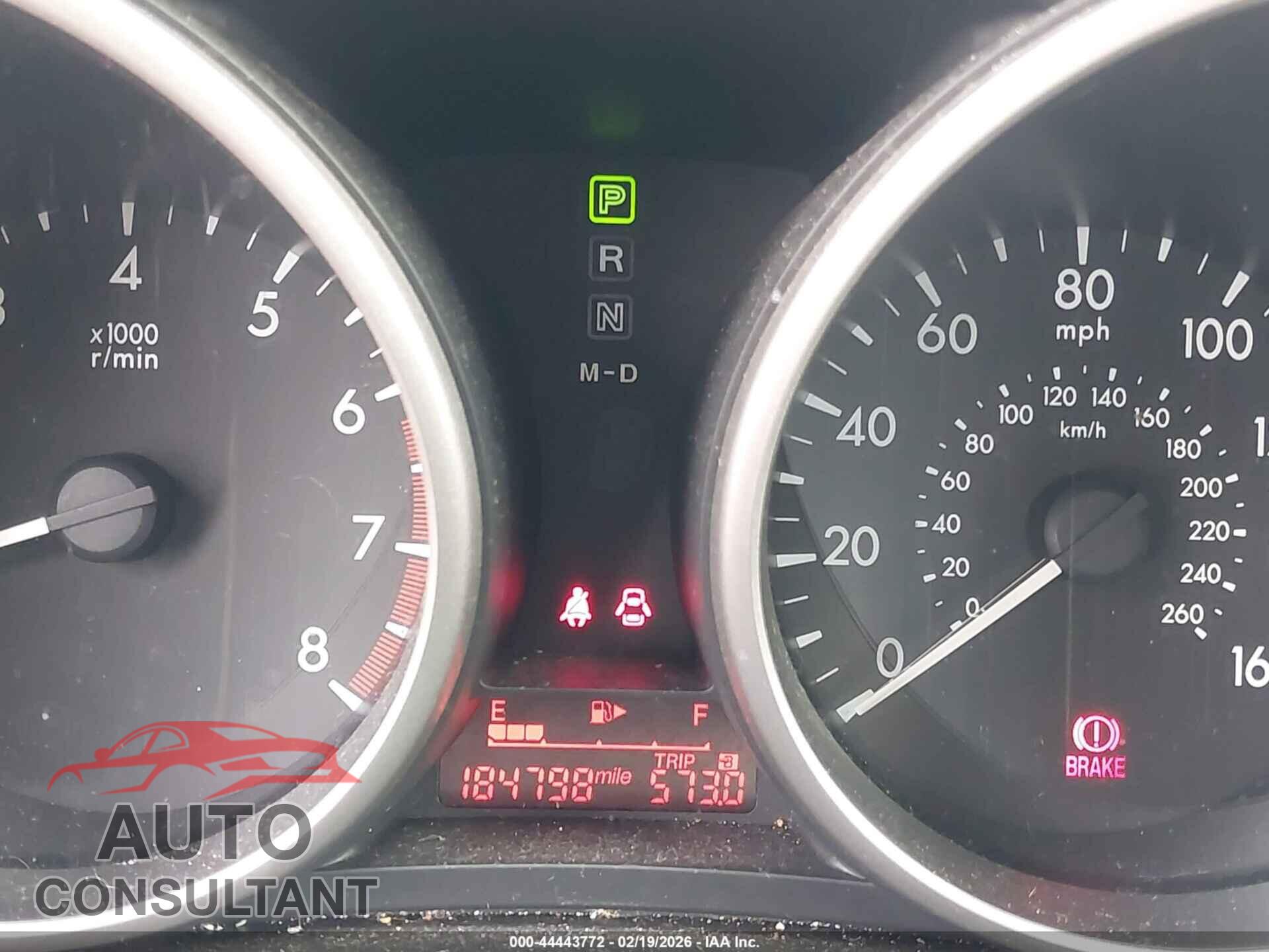 MAZDA MAZDA5 2014 - JM1CW2CL7E0168223