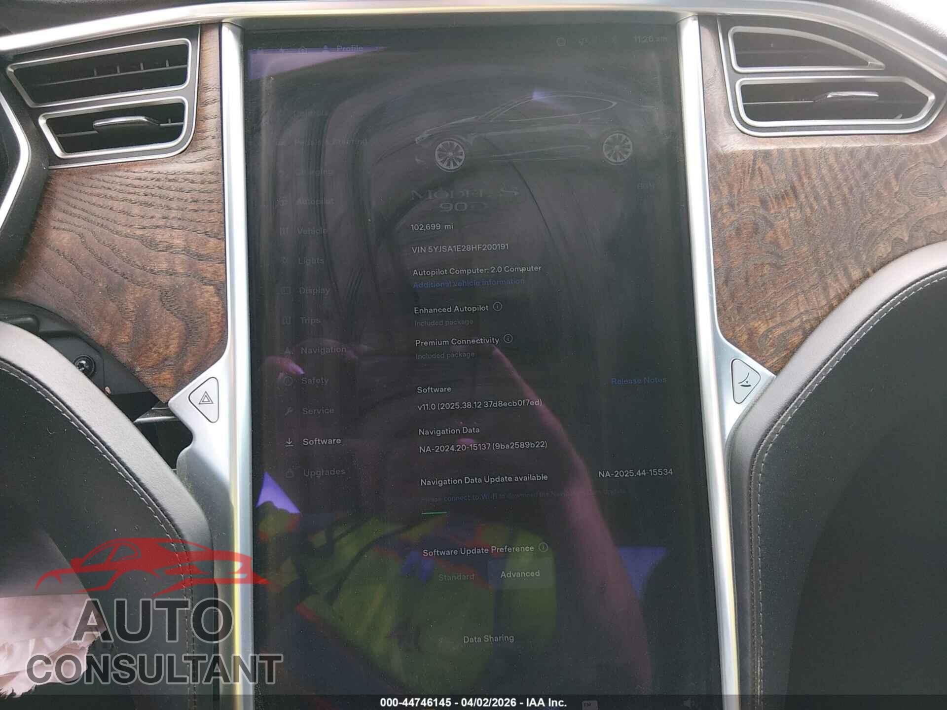 TESLA MODEL S 2017 - 5YJSA1E28HF200191