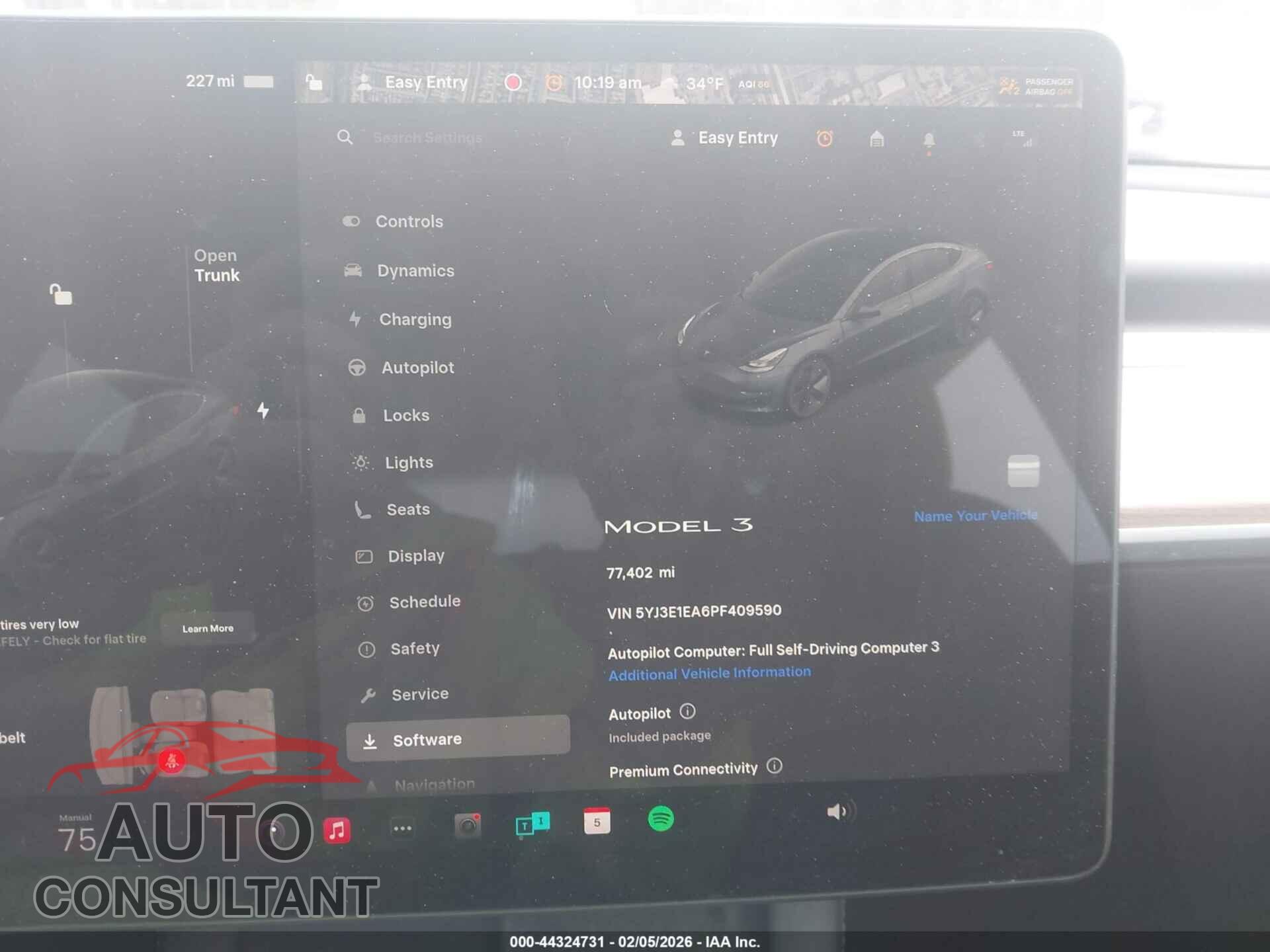 TESLA MODEL 3 2023 - 5YJ3E1EA6PF409590
