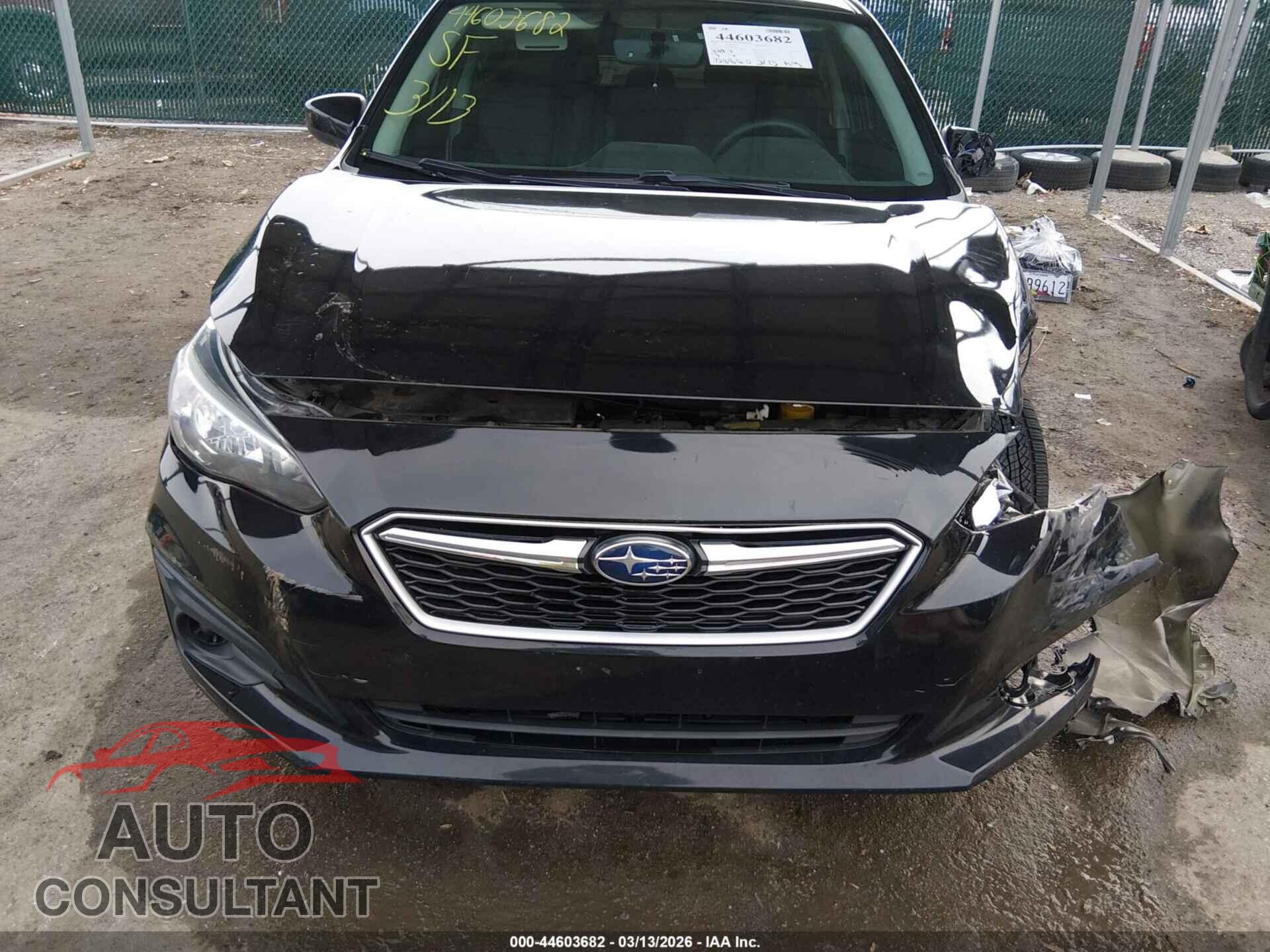 SUBARU IMPREZA 2018 - 4S3GKAB6XJ3607040