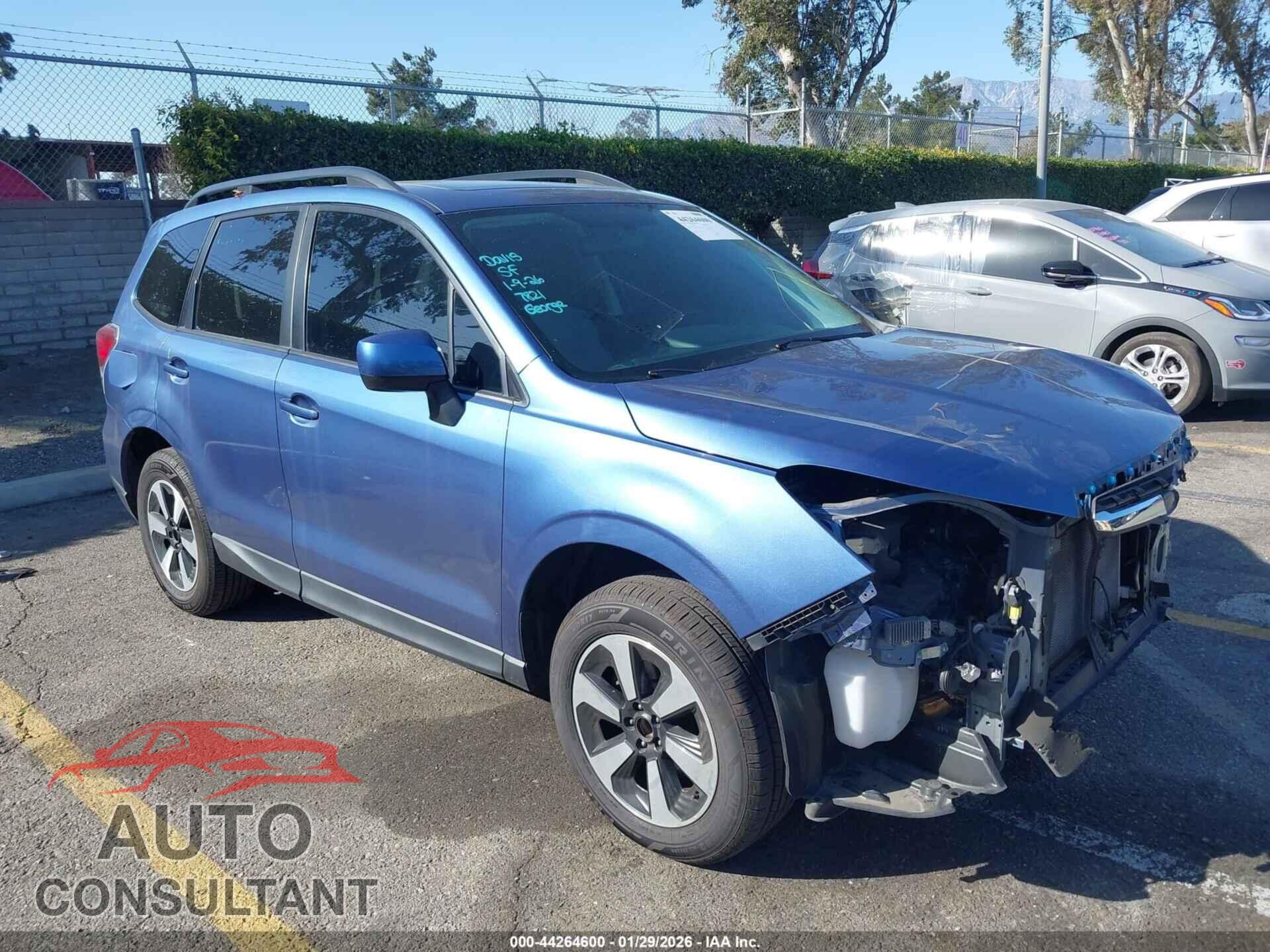 SUBARU FORESTER 2017 - JF2SJAEC9HH541268