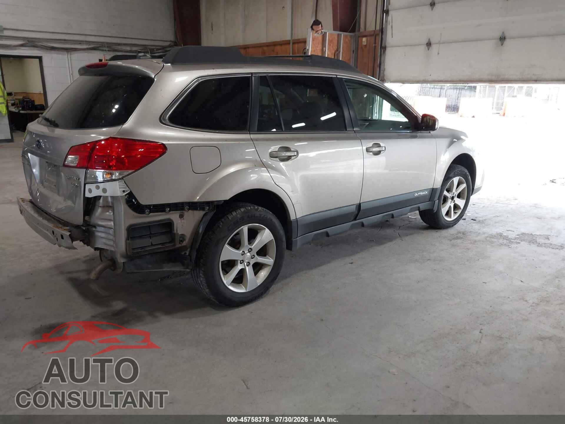 SUBARU OUTBACK 2014 - 4S4BRDLC5E2210287