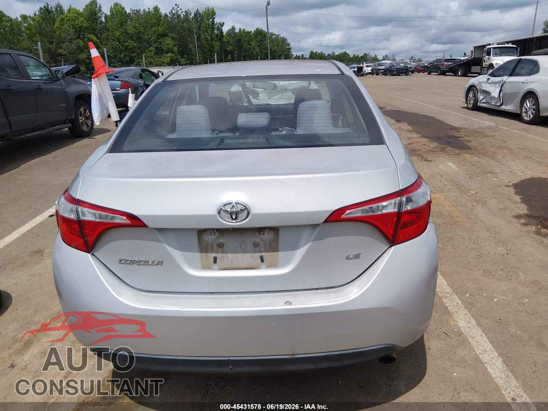 TOYOTA COROLLA 2015 - 2T1BURHE6FC347364