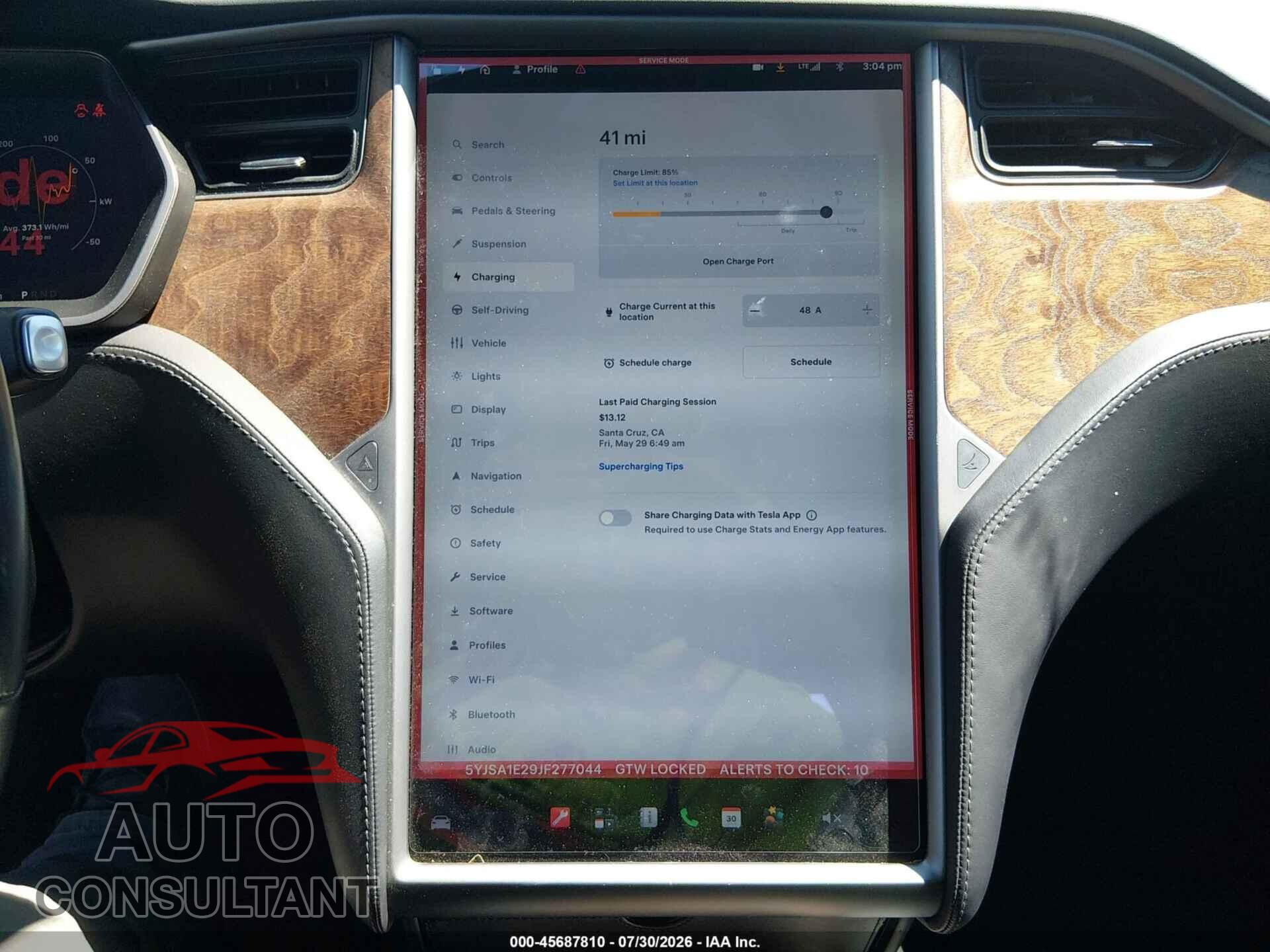 TESLA MODEL S 2018 - 5YJSA1E29JF277044