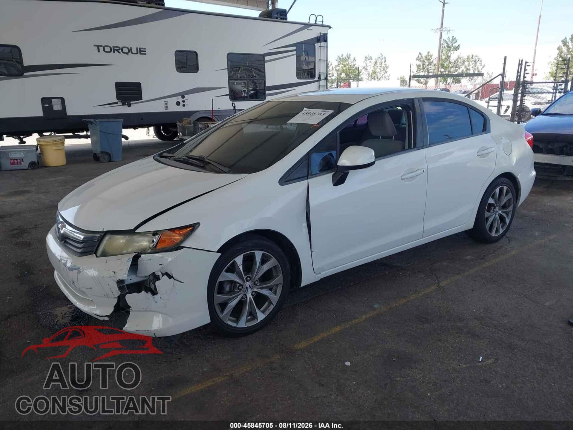 HONDA CIVIC 2012 - 19XFB2F55CE057261