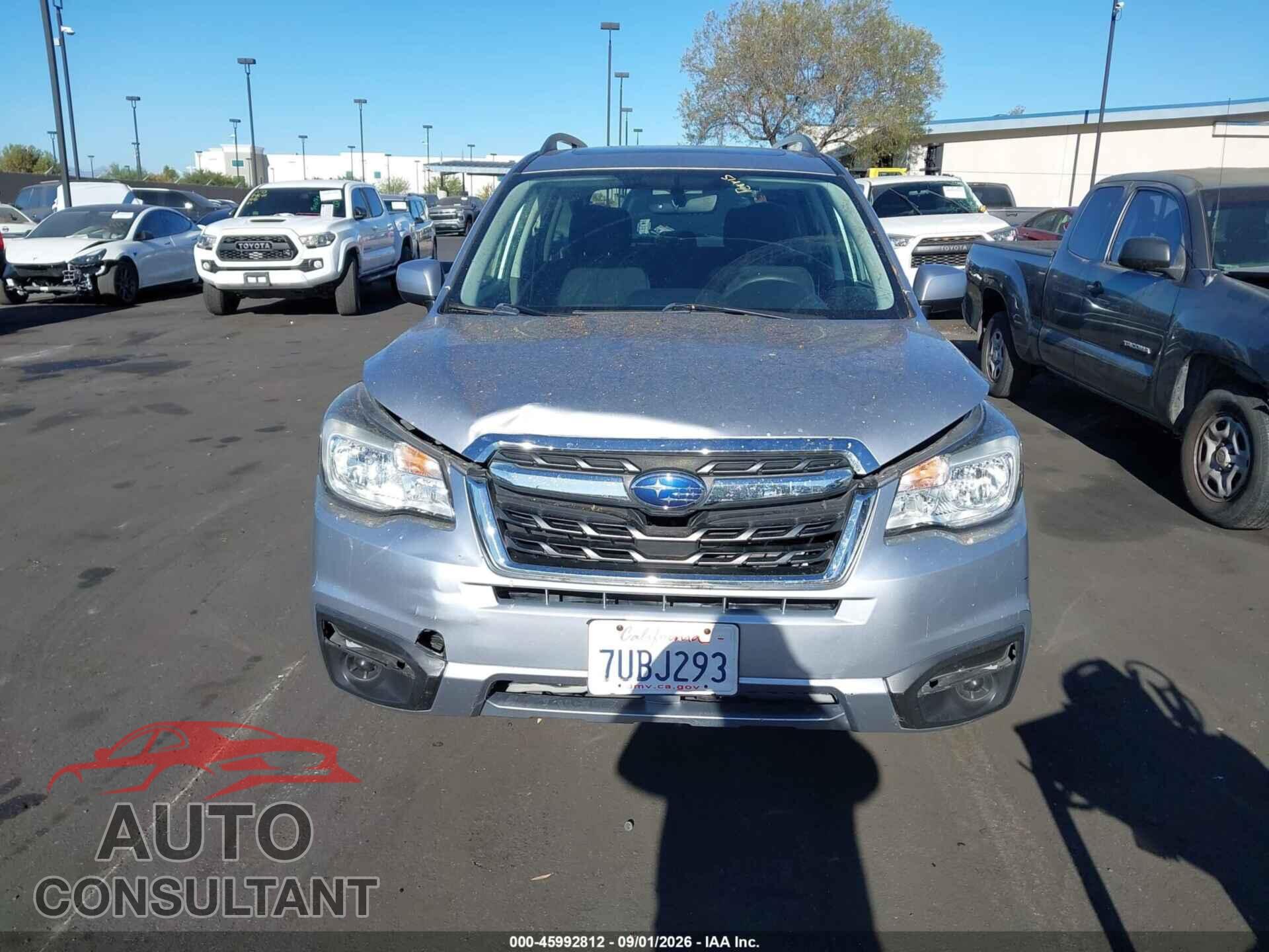 SUBARU FORESTER 2017 - JF2SJAEC5HH419829