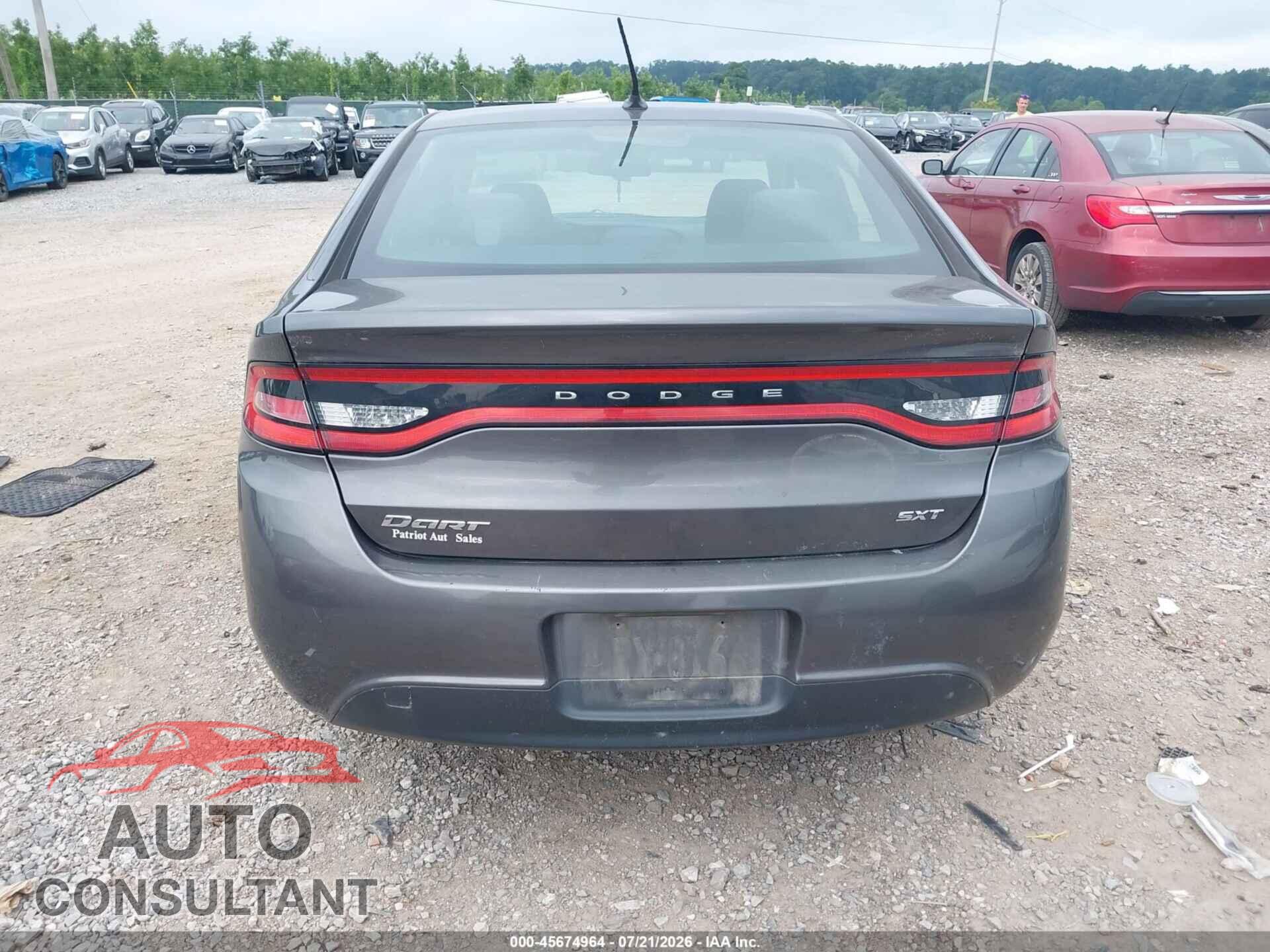 DODGE DART 2015 - 1C3CDFBB3FD306442