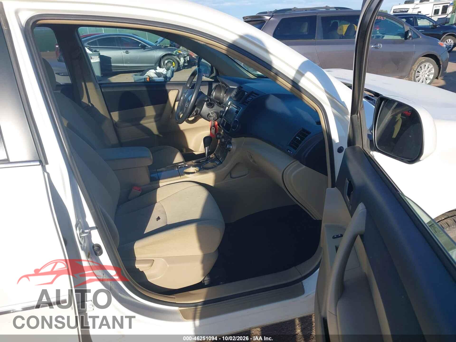 TOYOTA HIGHLANDER 2013 - 5TDBK3EH8DS250933