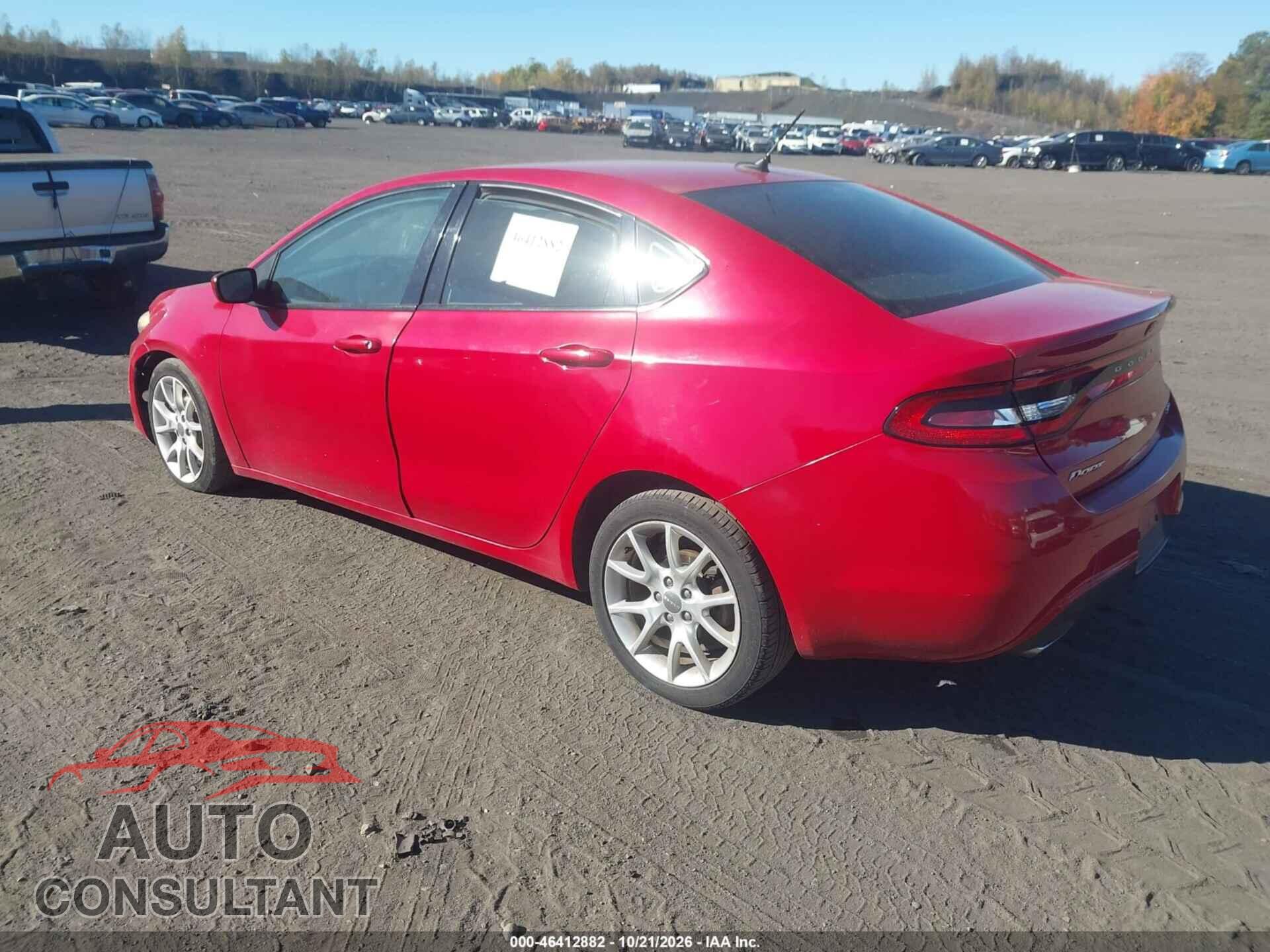 DODGE DART 2013 - 1C3CDFBA0DD345476
