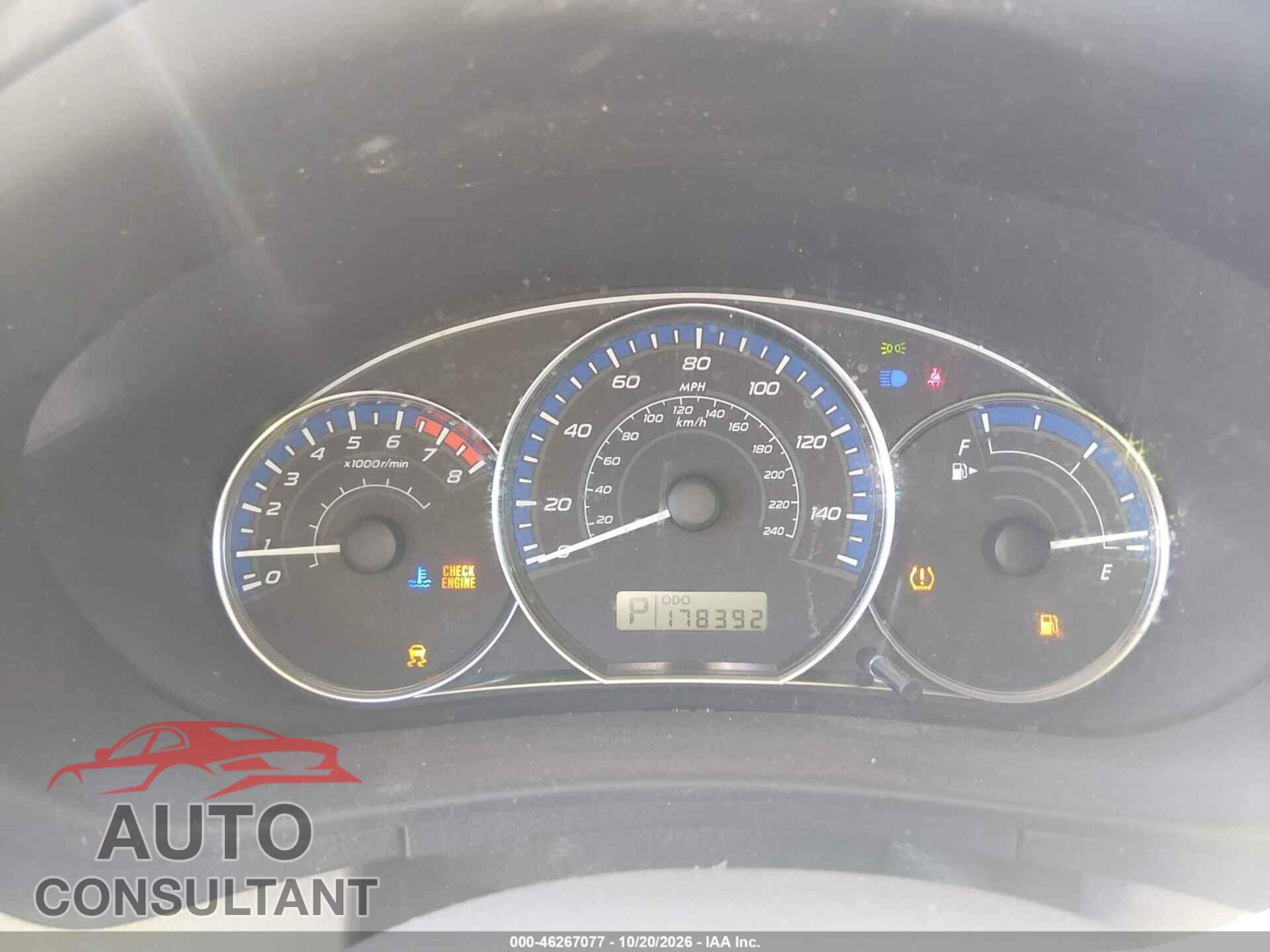 SUBARU FORESTER 2012 - JF2SHABC6CH437877
