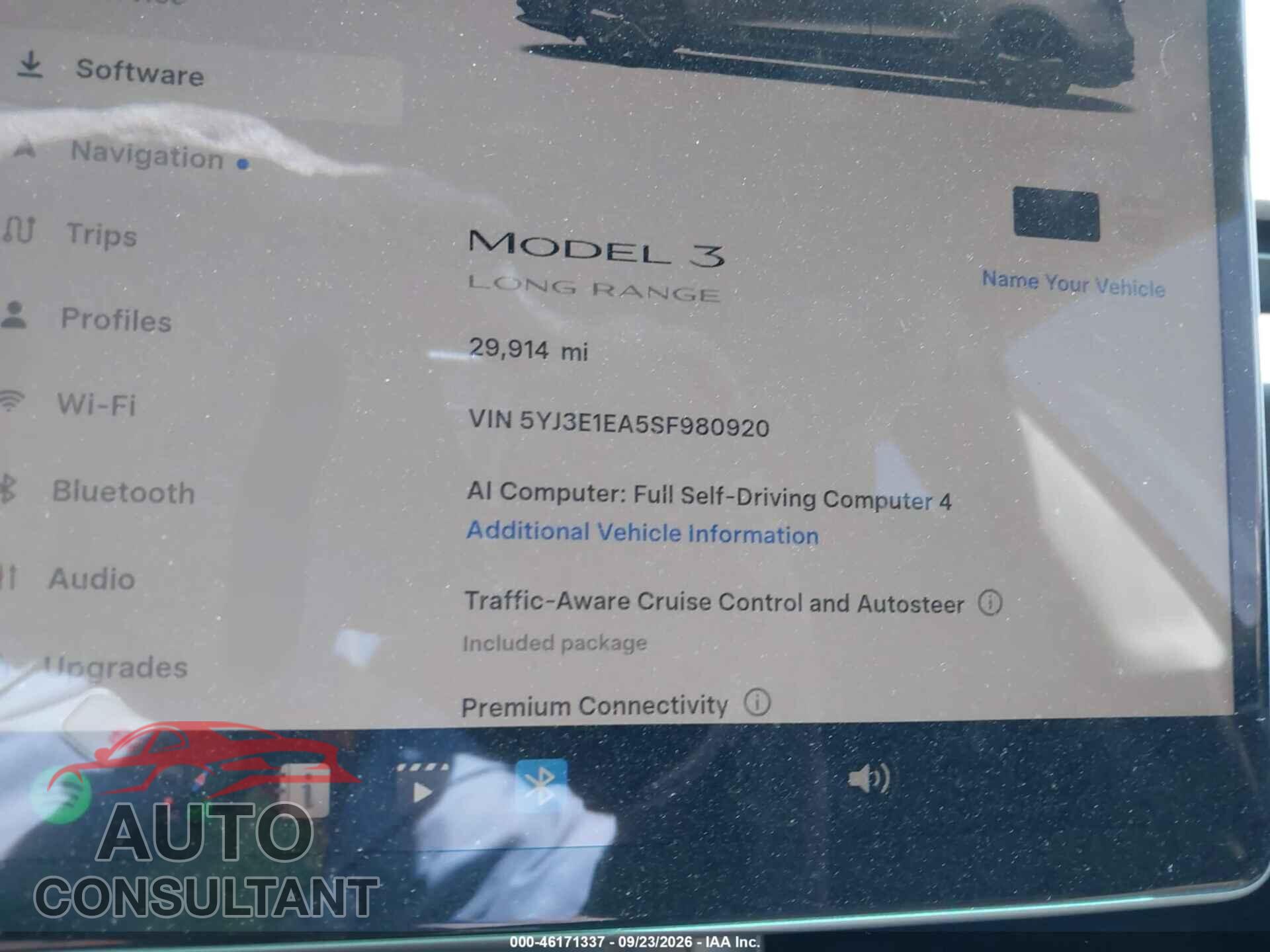 TESLA MODEL 3 2025 - 5YJ3E1EA5SF980920