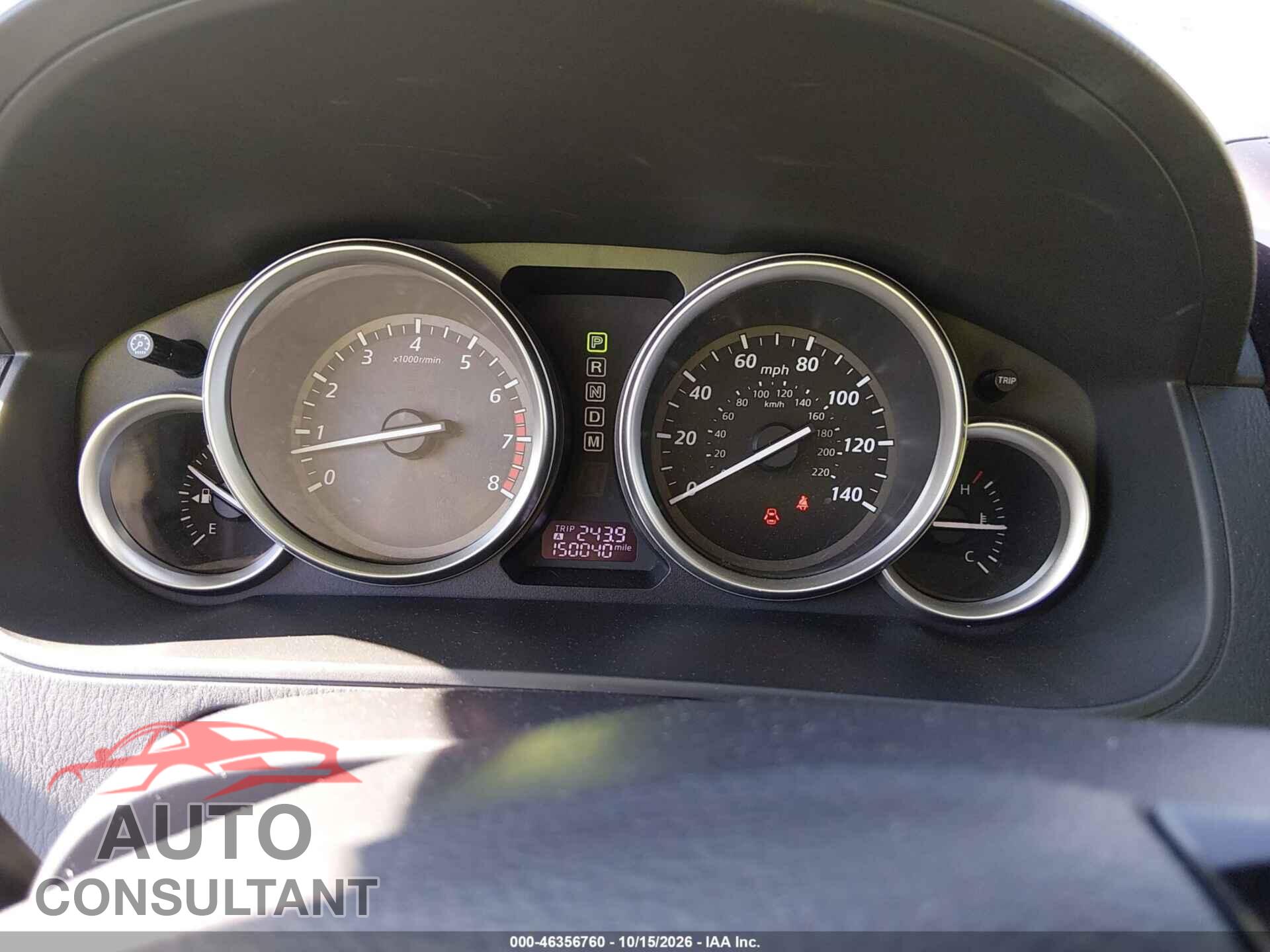 MAZDA CX-9 2015 - JM3TB2DA9F0459355